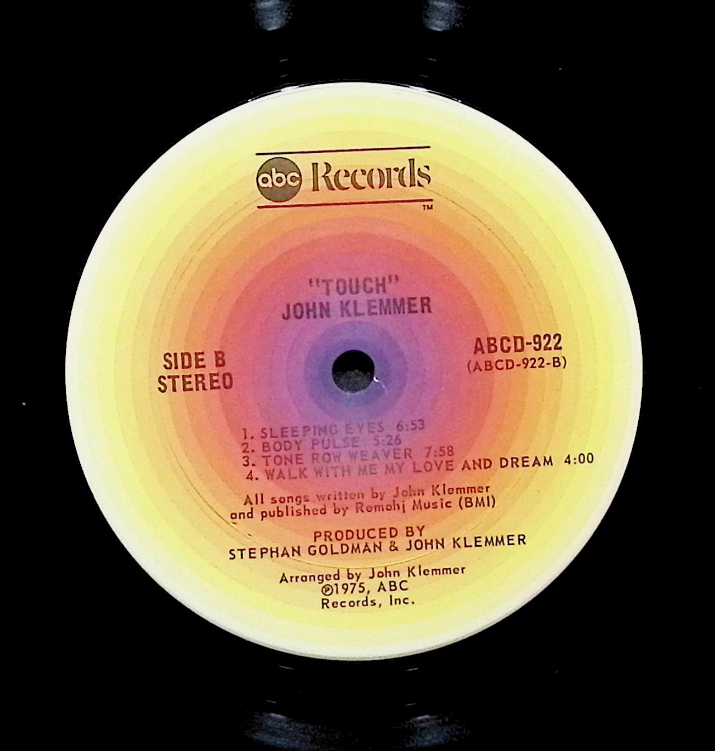 John Klemmer Touch 12" LP 1975 ABCD-922 Jazz — image 4