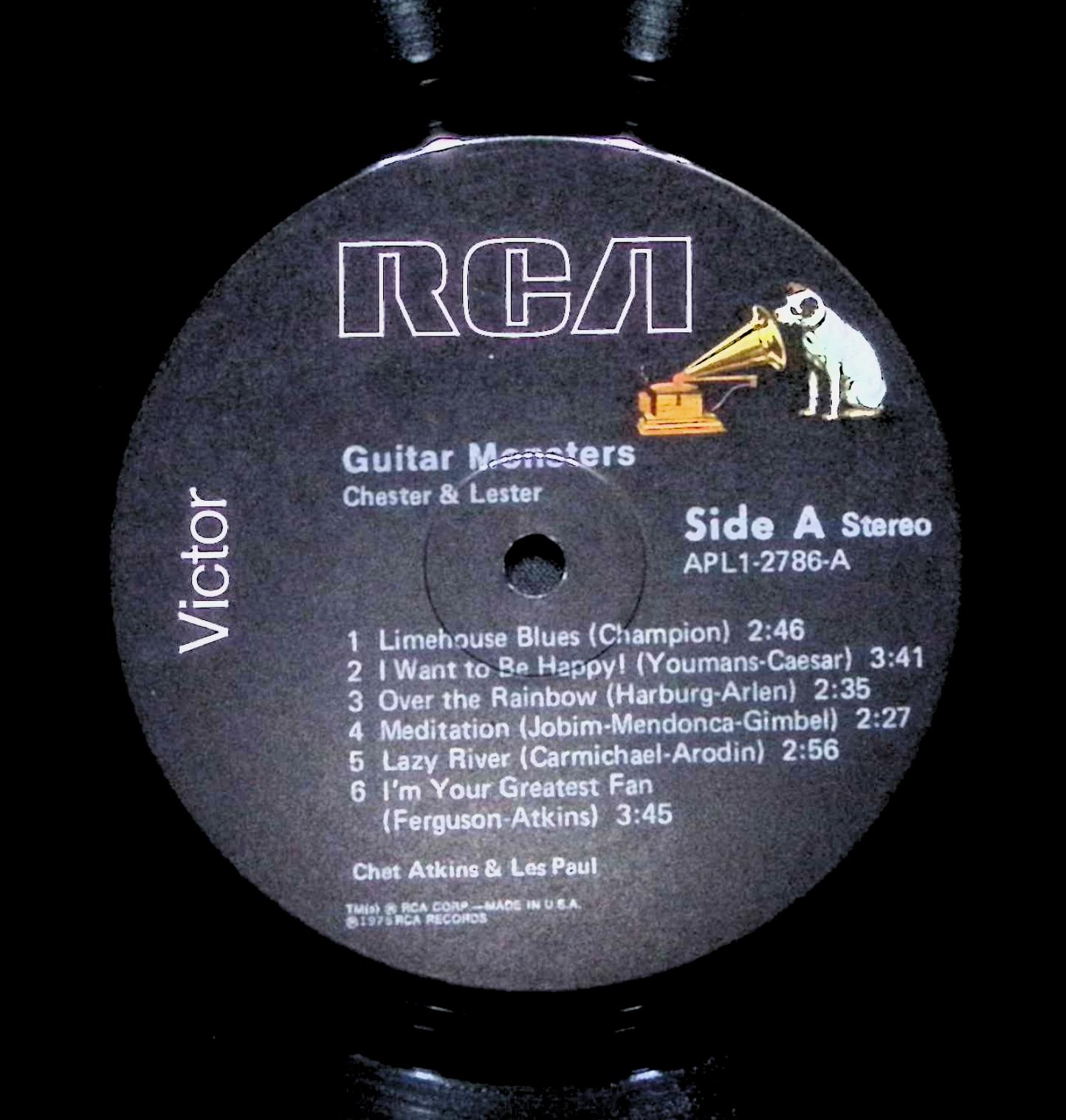 Chet Atkins And Les Paul Guitar Monsters 12" LP 1978 APL1-2786 Jazz — image 2