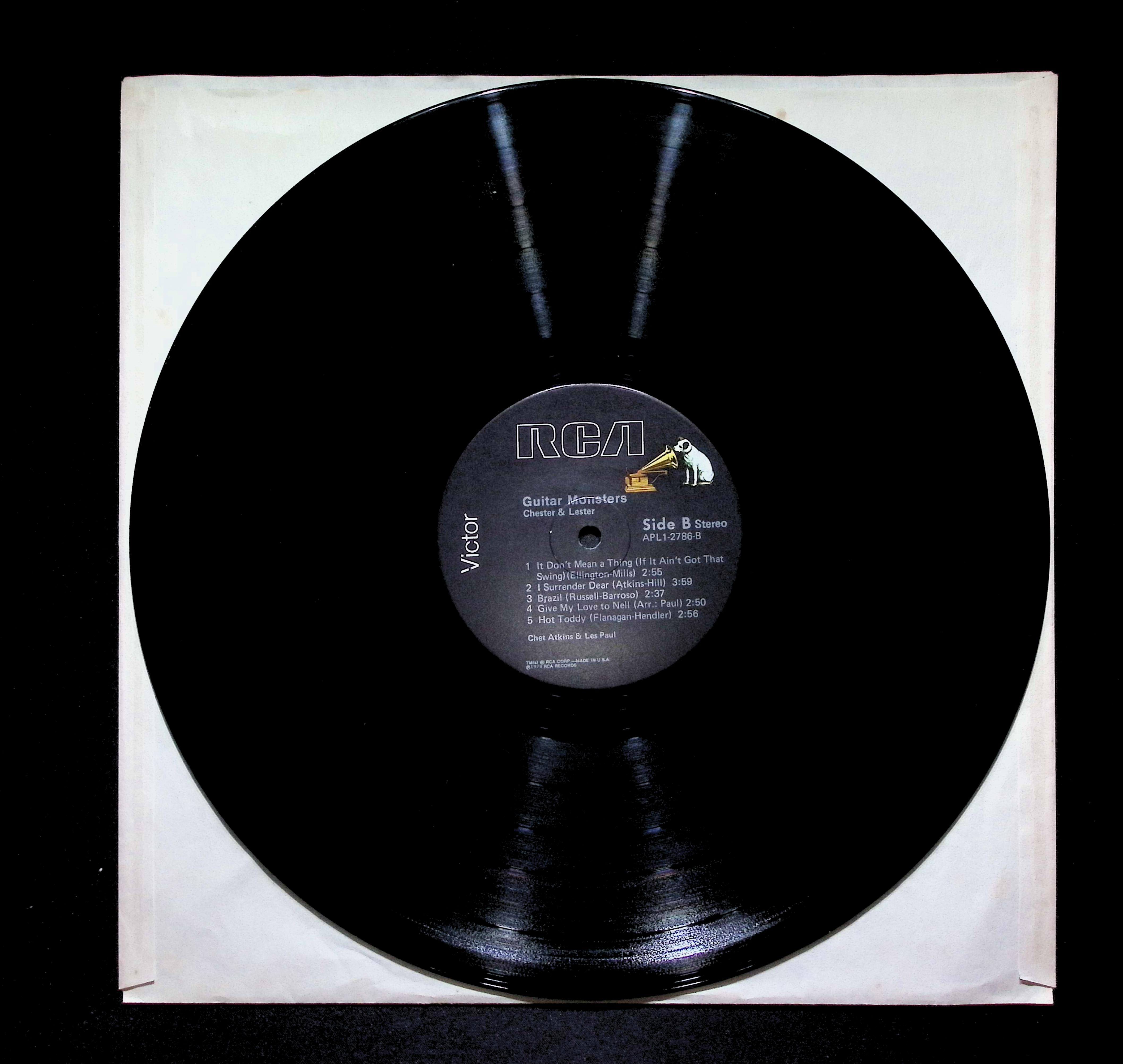 Chet Atkins And Les Paul Guitar Monsters 12" LP 1978 APL1-2786 Jazz — image 5