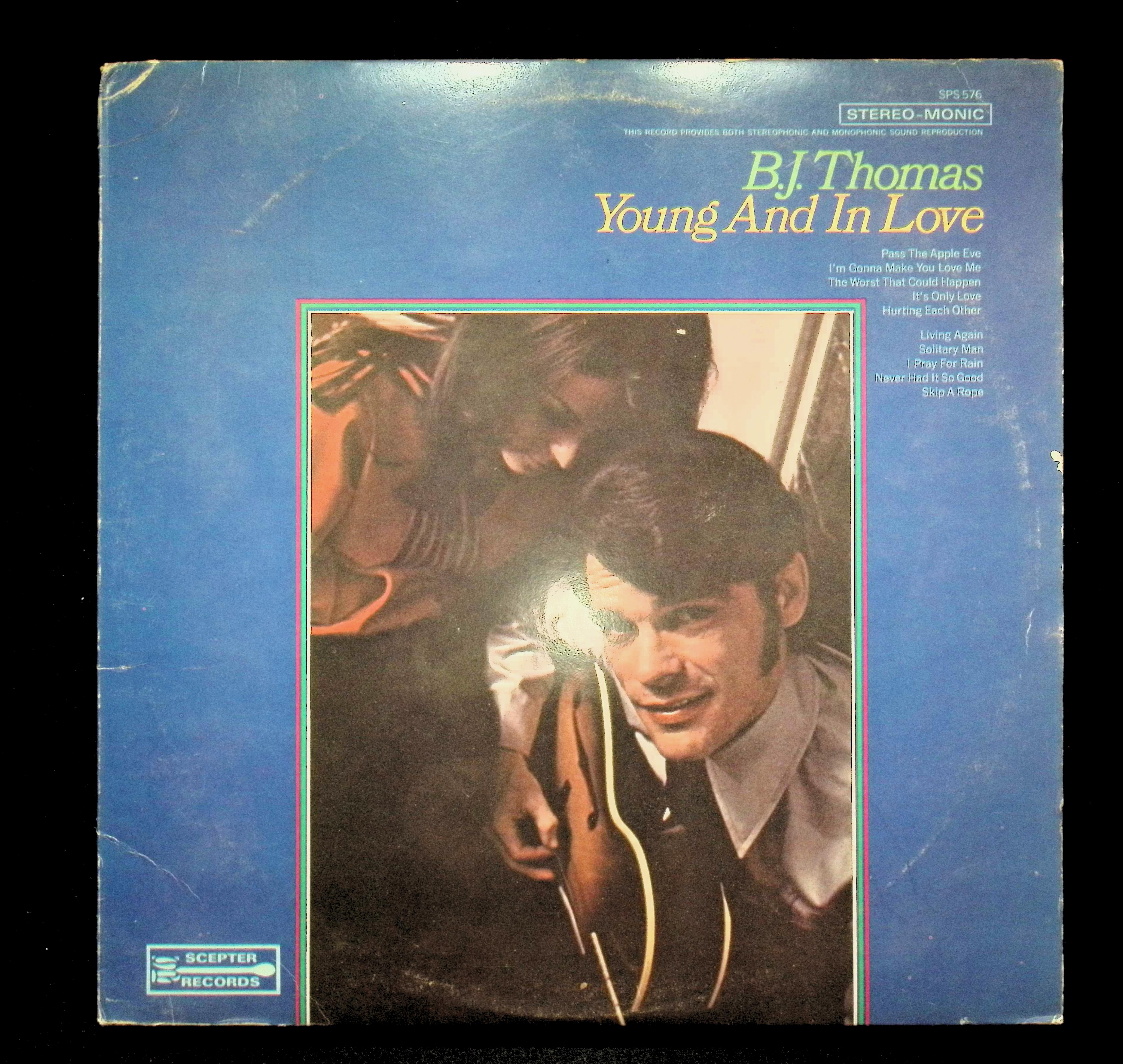B.J. Thomas Young And In Love 12" LP 1969 SPS 576 Pop