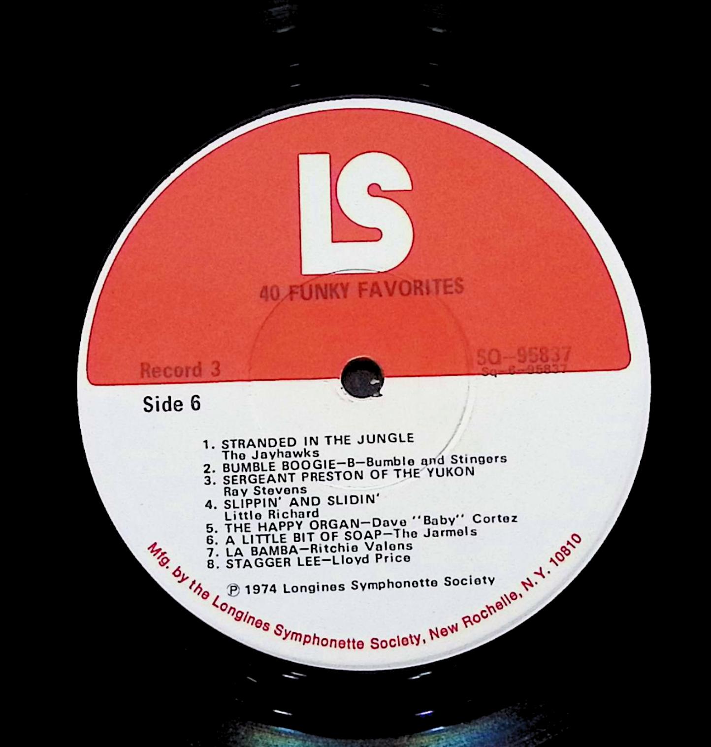 Various 40 Funky Hits 12" LP 1974 SQ-95837 Rock — image 2