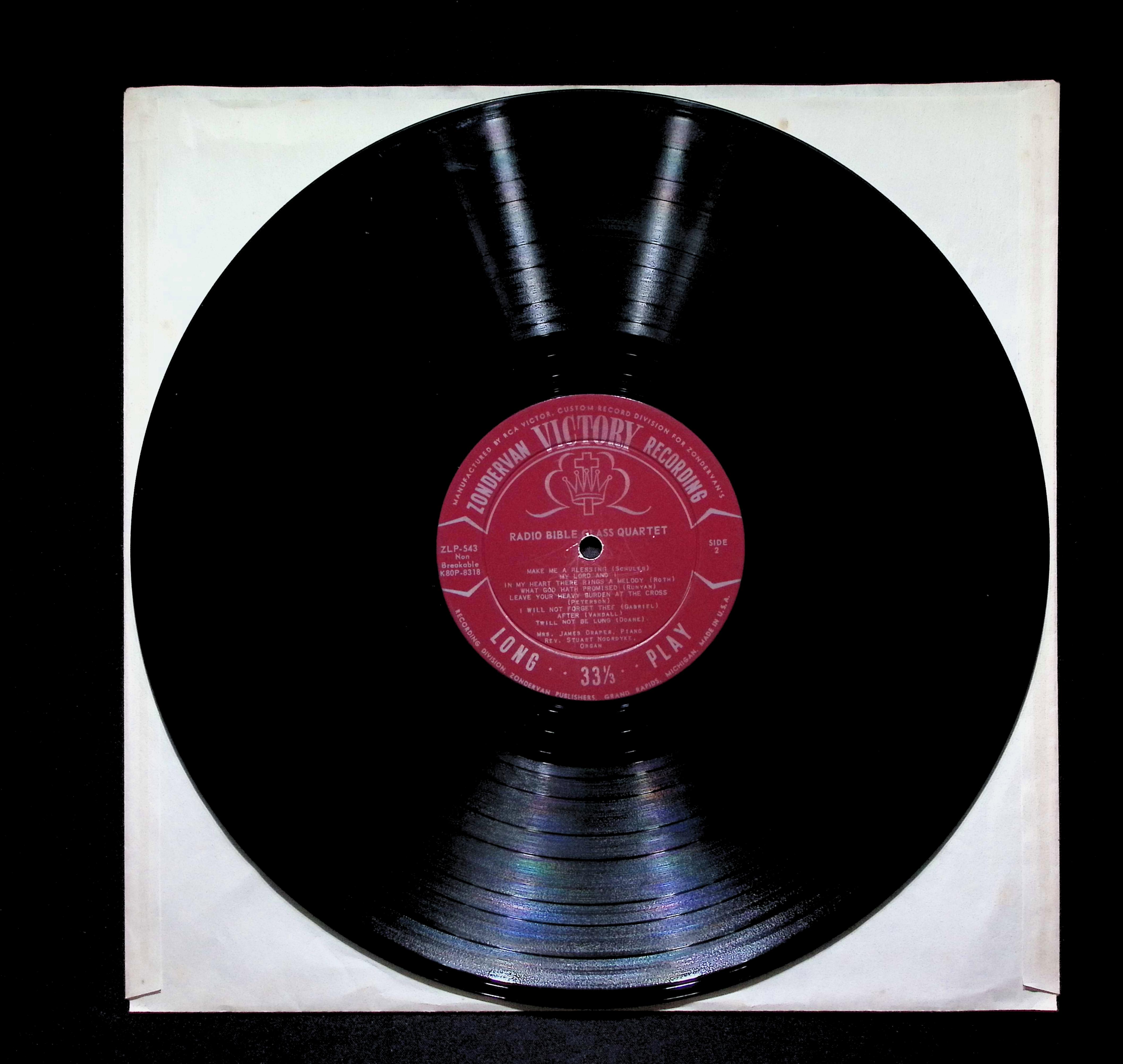 Radio Bible Class Quartet - Radio Bible Class Quartet 12" LP 2017 ZLP 543 — image 3