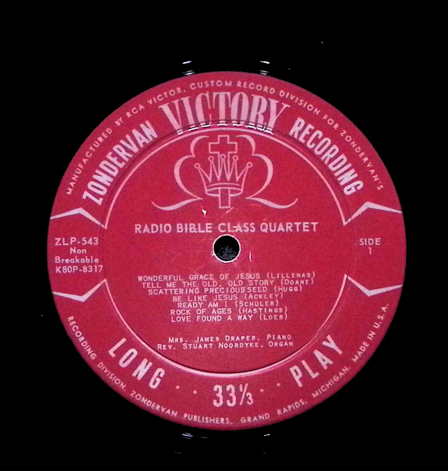 Radio Bible Class Quartet - Radio Bible Class Quartet 12" LP 2017 ZLP 543 — image 4