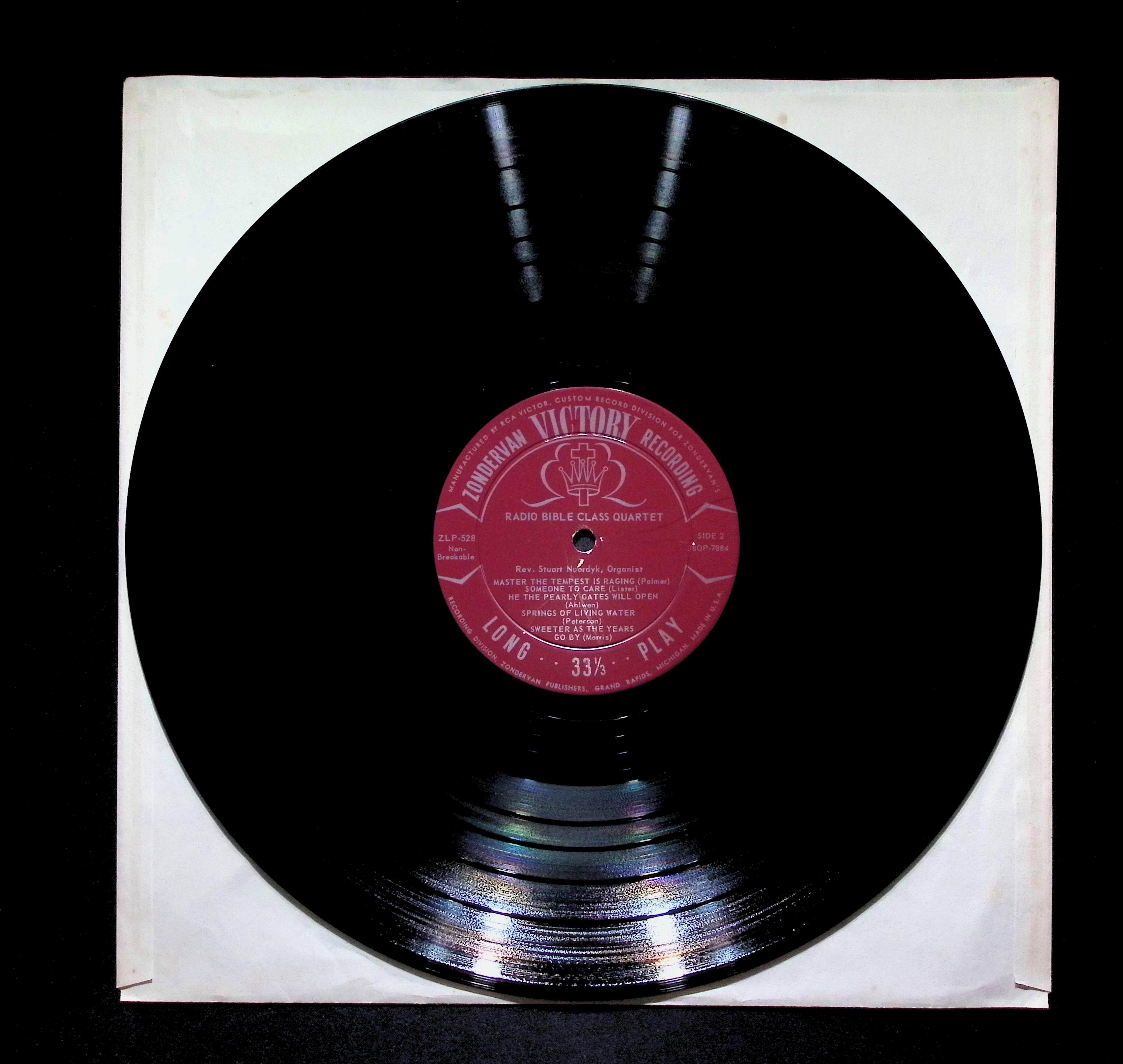 Radio Bible Class Quartet Springs Of Living Water 12" LP 0 ZLP-528 Folk, World, & Country — image 3