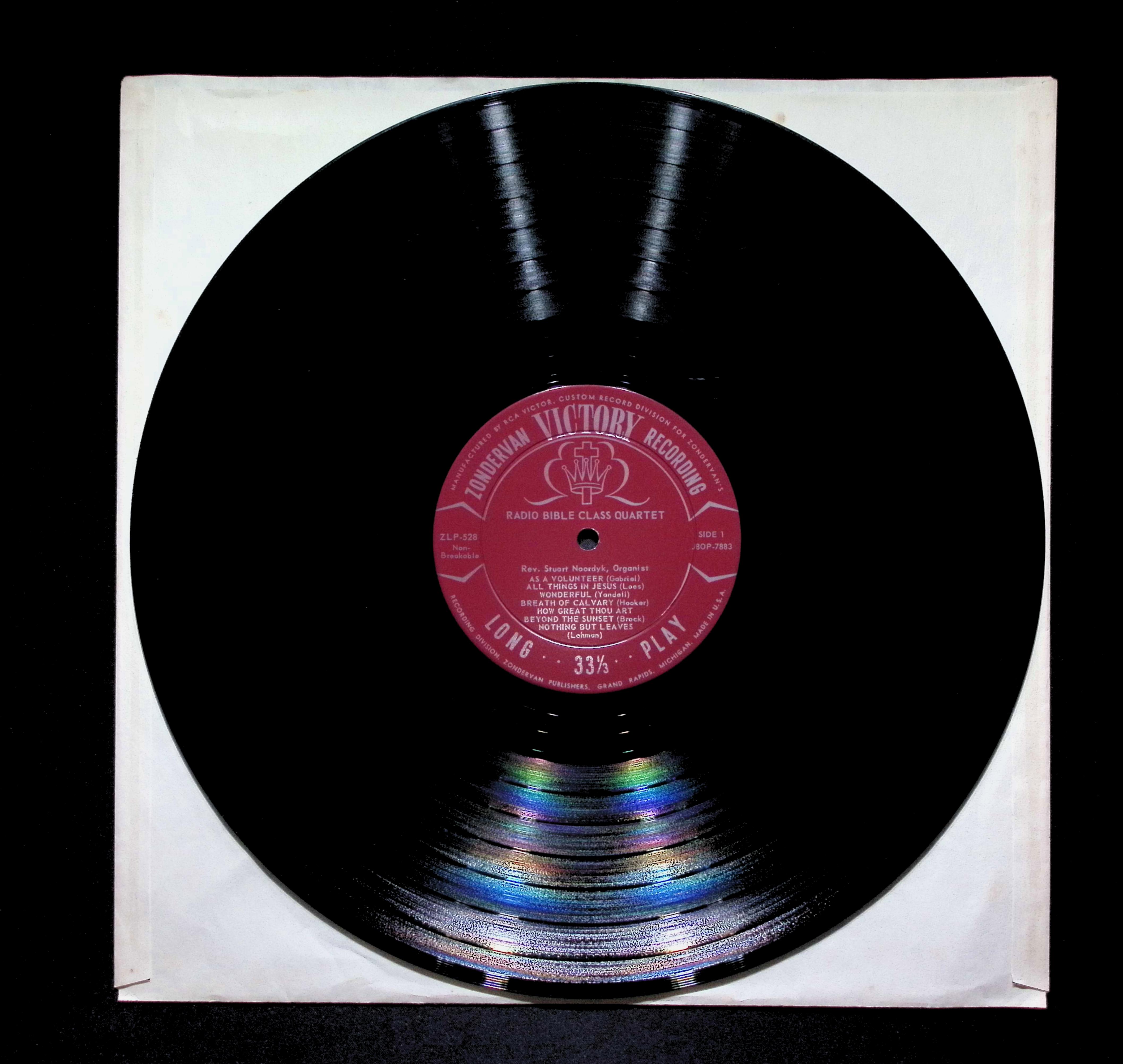 Radio Bible Class Quartet Springs Of Living Water 12" LP 0 ZLP-528 Folk, World, & Country — image 5