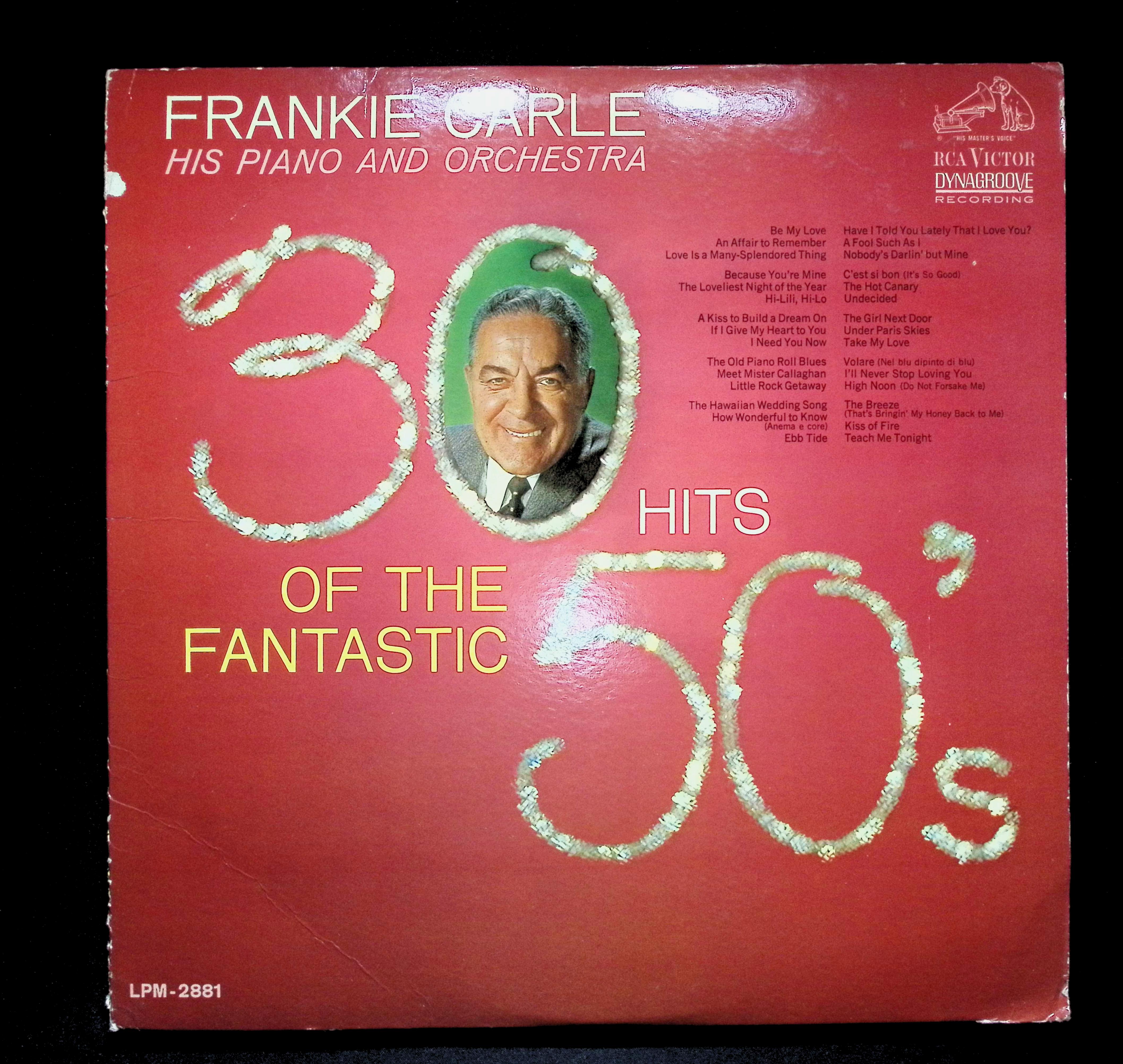 Frankie Carle 30 Hits Of The Fantastic 50's 12" LP 1964 Jazz