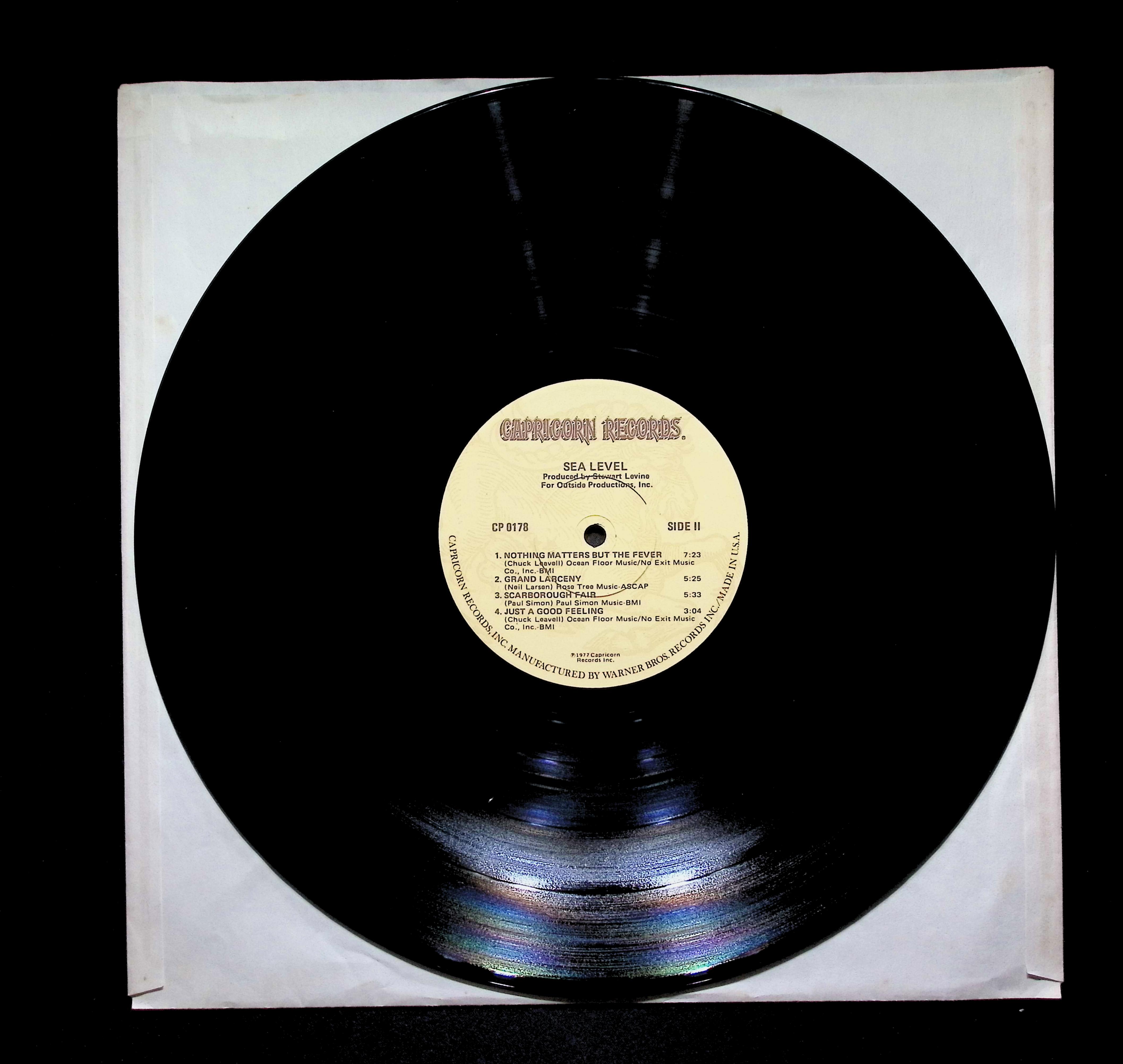 Sea Level Sea Level 12" LP 1977 CP 0178 Jazz — image 3