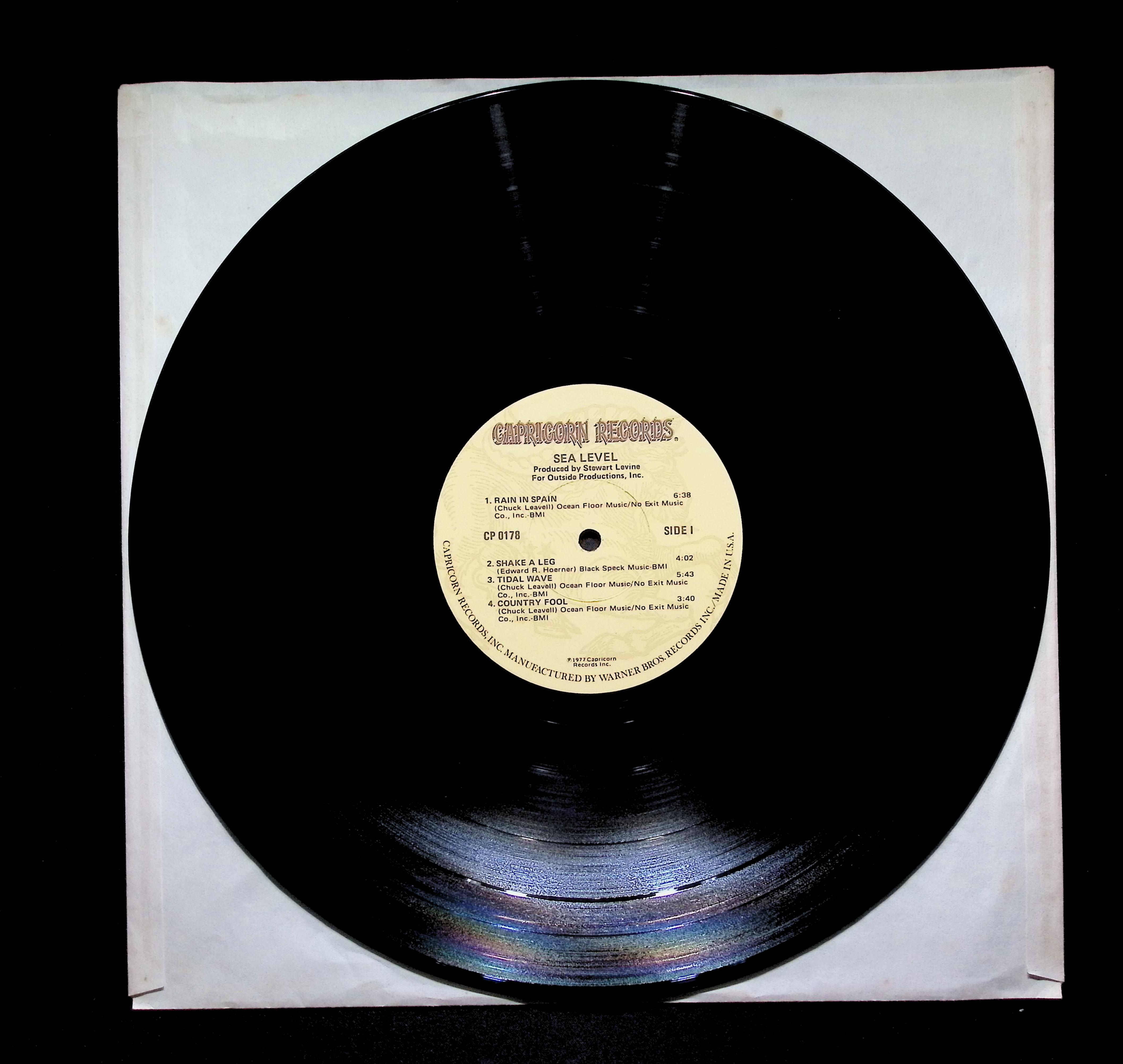 Sea Level Sea Level 12" LP 1977 CP 0178 Jazz — image 5