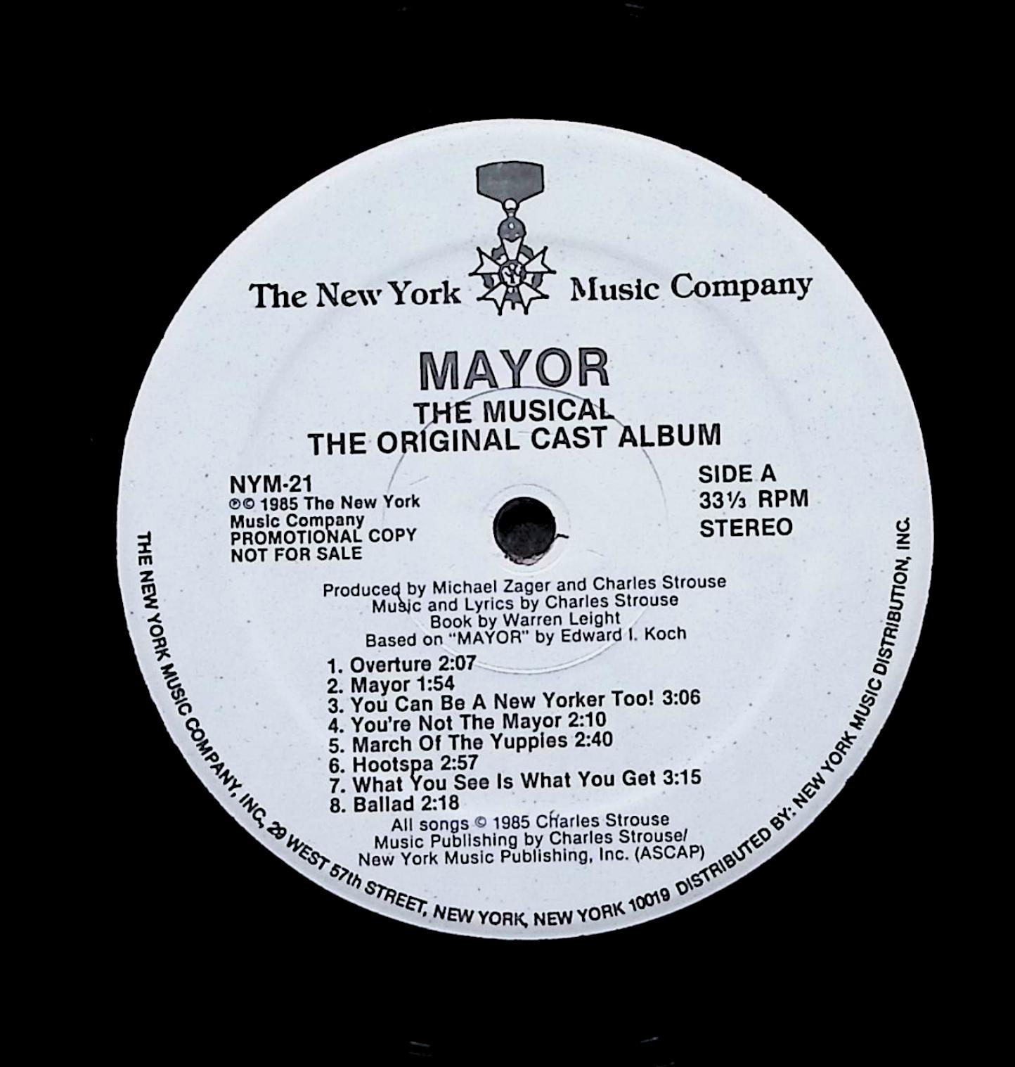 Mayor The Musical (Original Cast Album) — image 2