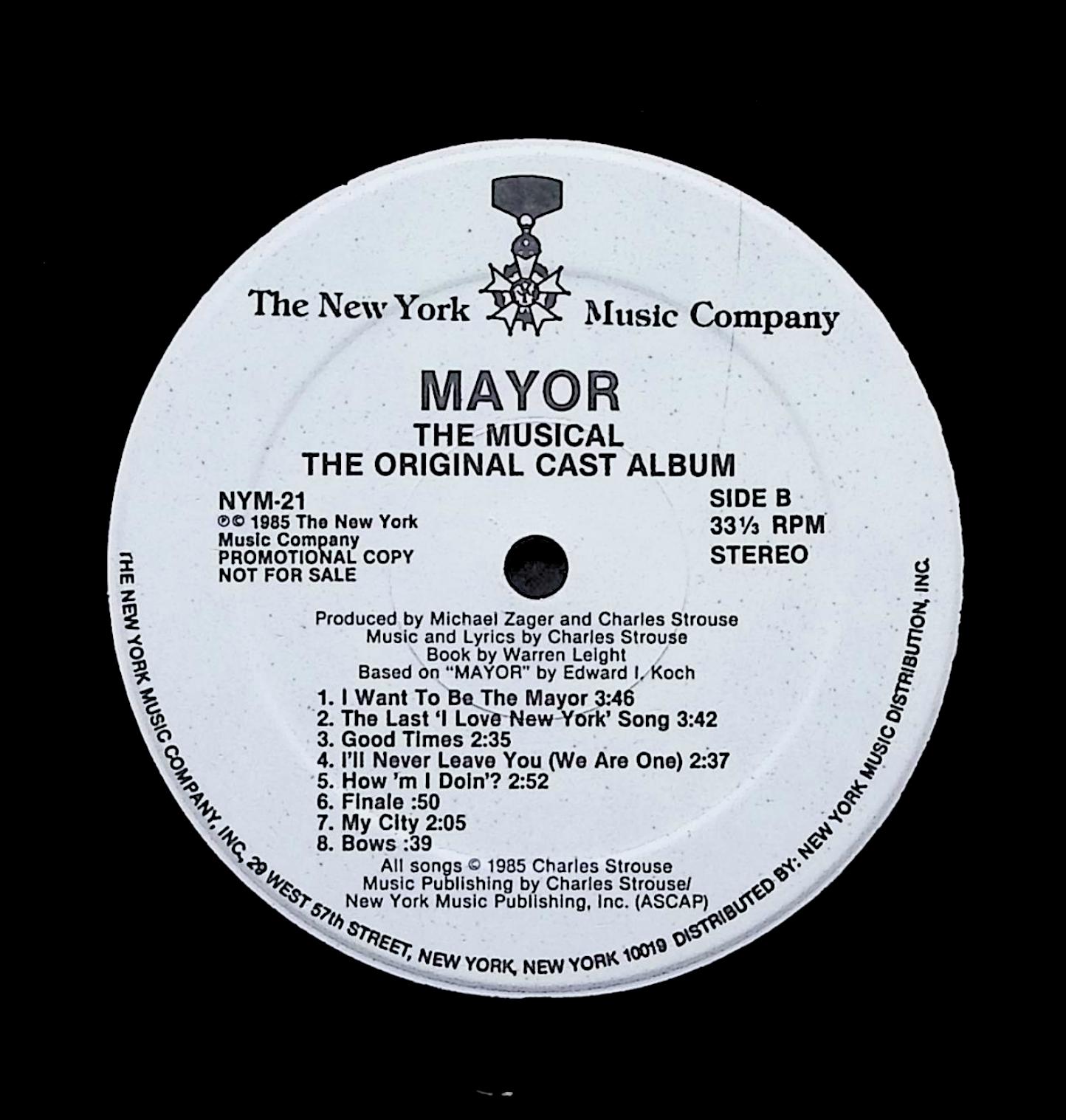 Mayor The Musical (Original Cast Album) — image 4