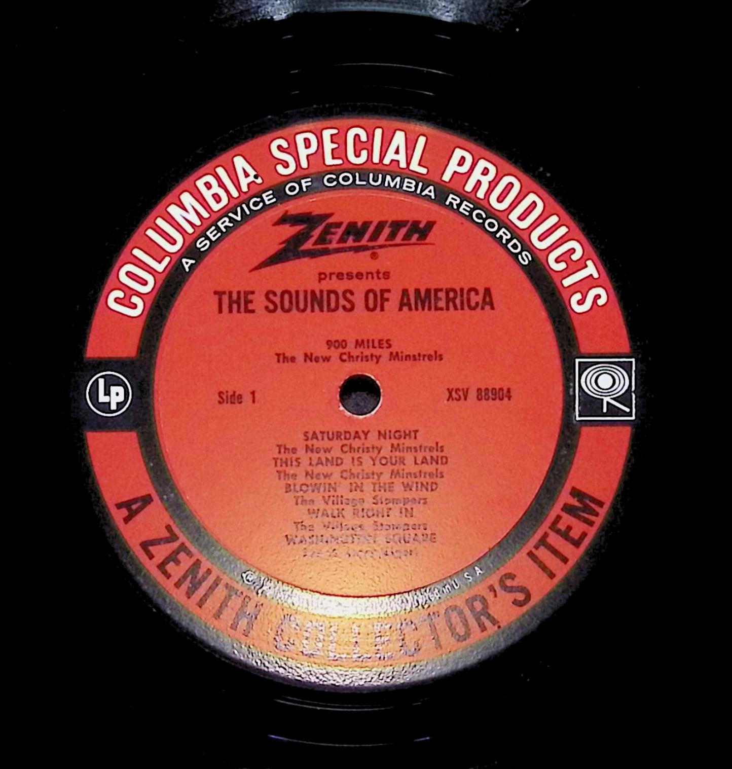 Various Zenith Presents The Sounds Of America 12" LP 0 CSP 144 Folk — image 2