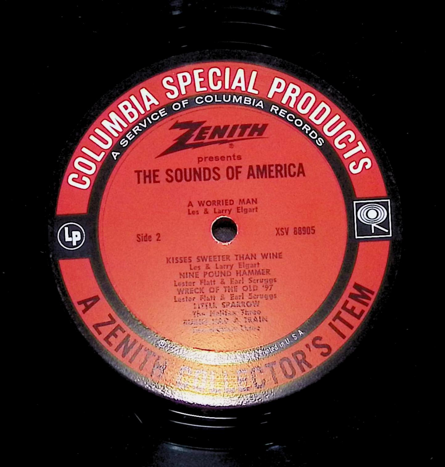Various Zenith Presents The Sounds Of America 12" LP 0 CSP 144 Folk — image 4
