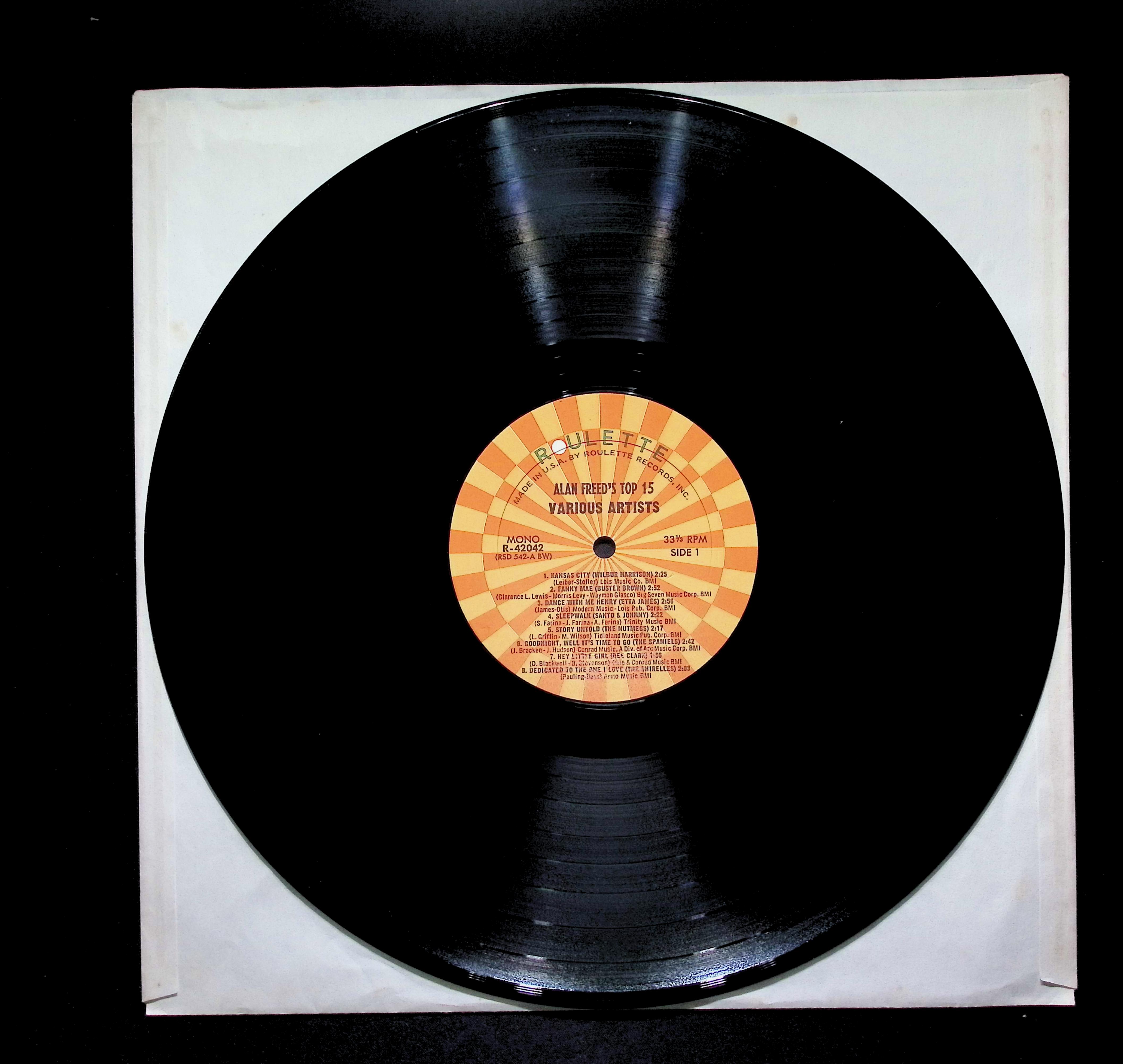 Various Alan Freed's Top 15 12" LP 1980 R-42042 Rock — image 5