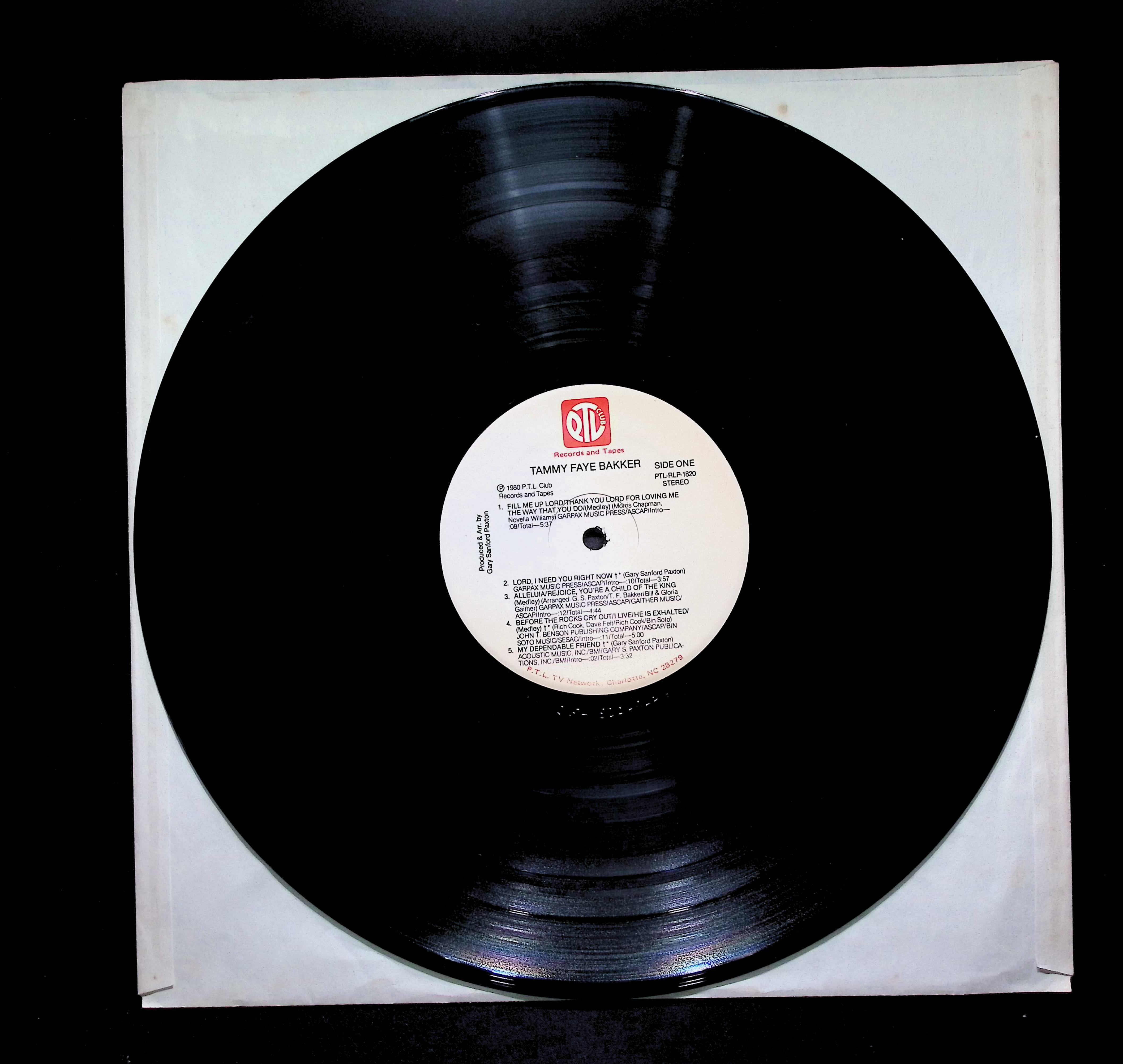 Tammy Faye Bakker Run Toward The Roar 12" LP 1980 PTL-RLP-1820 Children's — image 3
