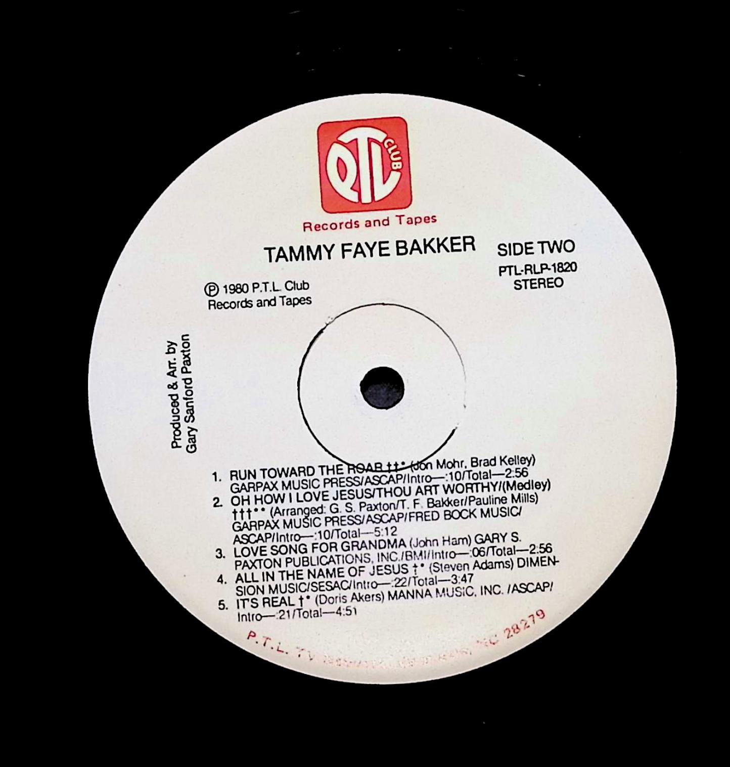 Tammy Faye Bakker Run Toward The Roar 12" LP 1980 PTL-RLP-1820 Children's — image 4