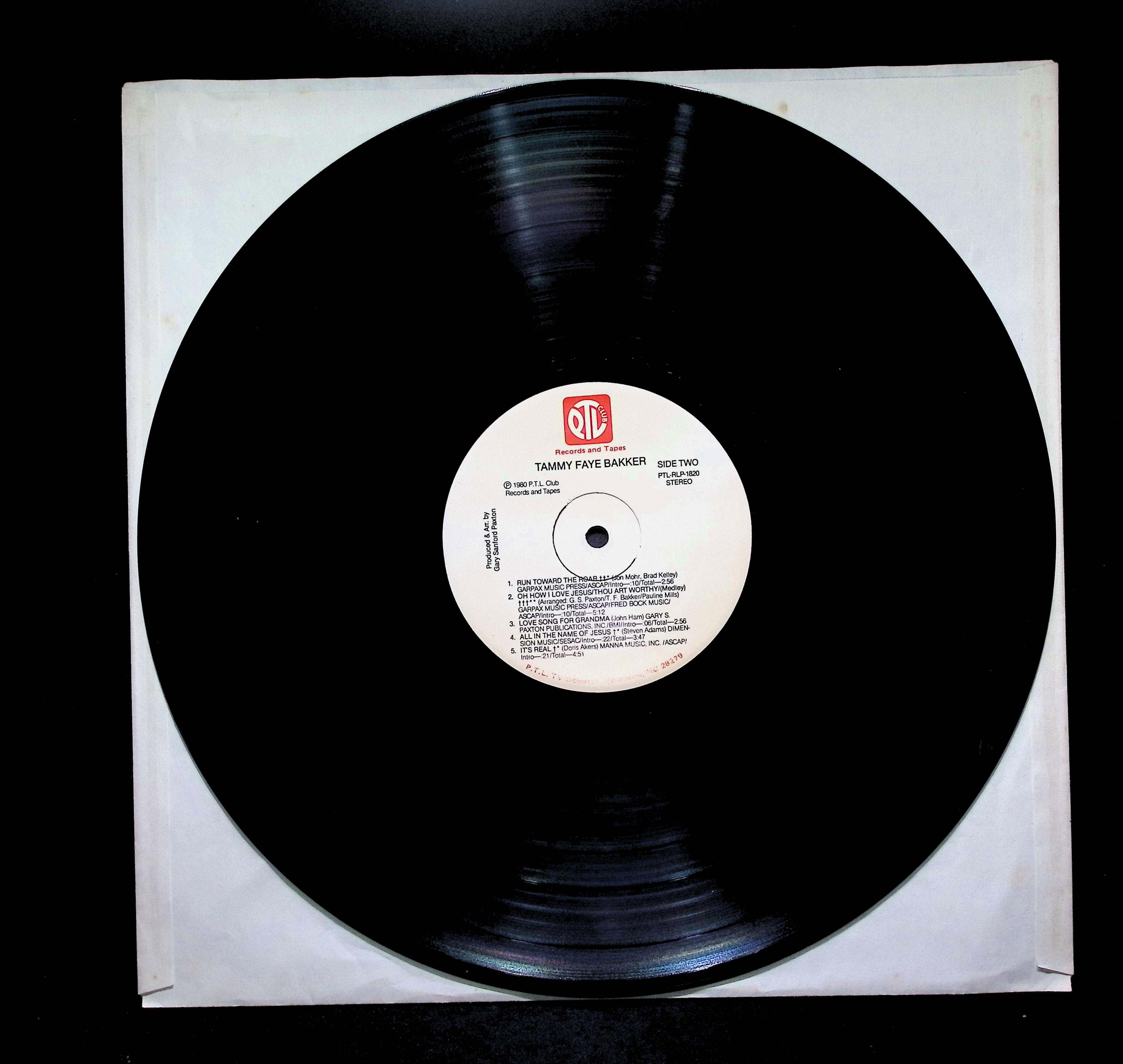 Tammy Faye Bakker Run Toward The Roar 12" LP 1980 PTL-RLP-1820 Children's — image 5