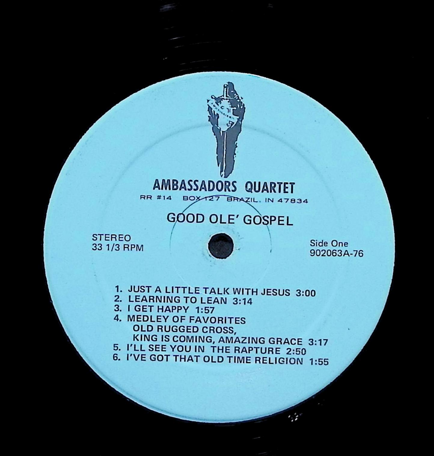 Ambassadors Quartet Good ole' Gospel 12" LP 1976 902063 Gospel — image 2