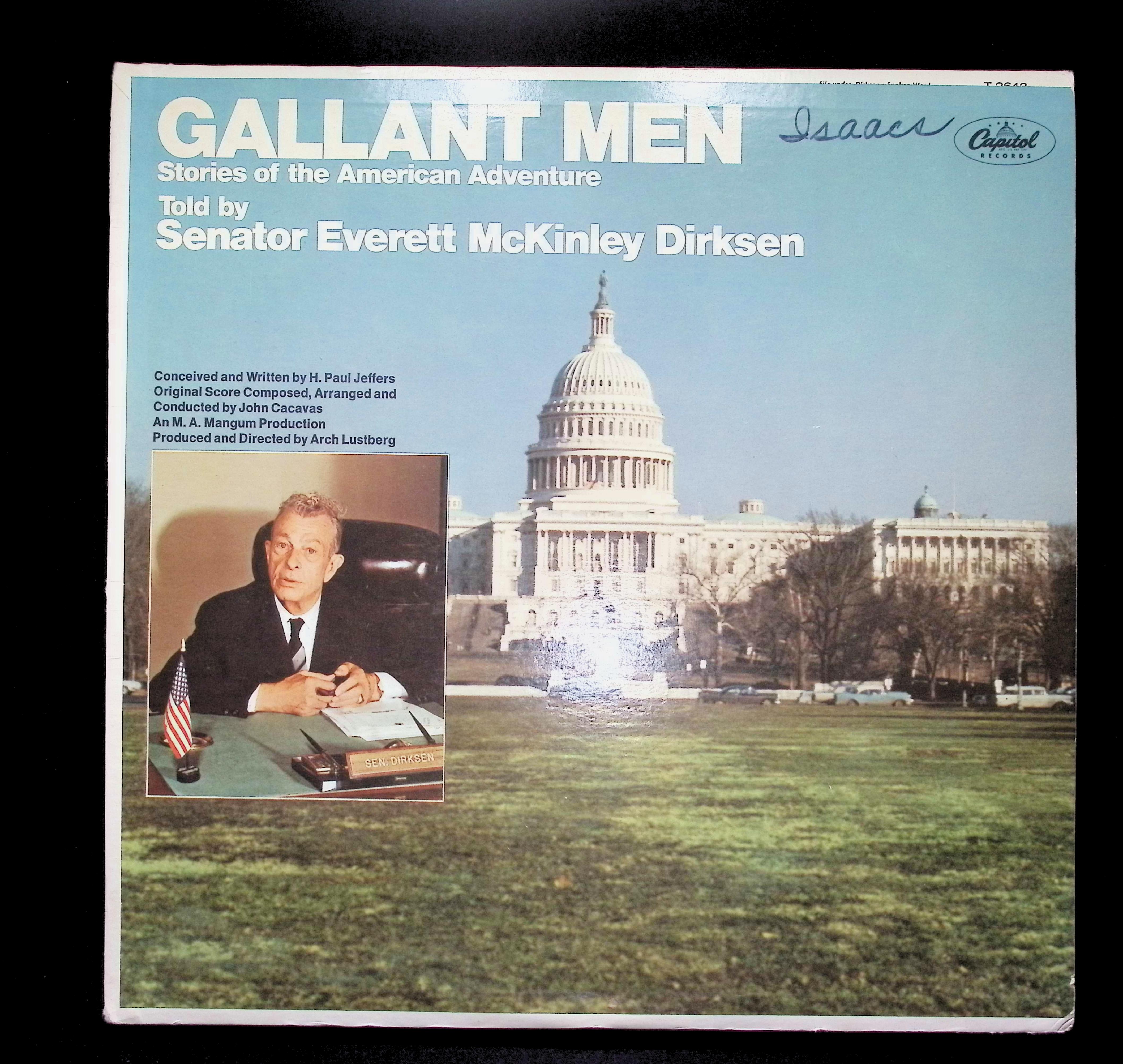 Everett Dirksen Gallant Men (Stories Of The American Adventure) 12" LP 1966 T 2643 Non-Music
