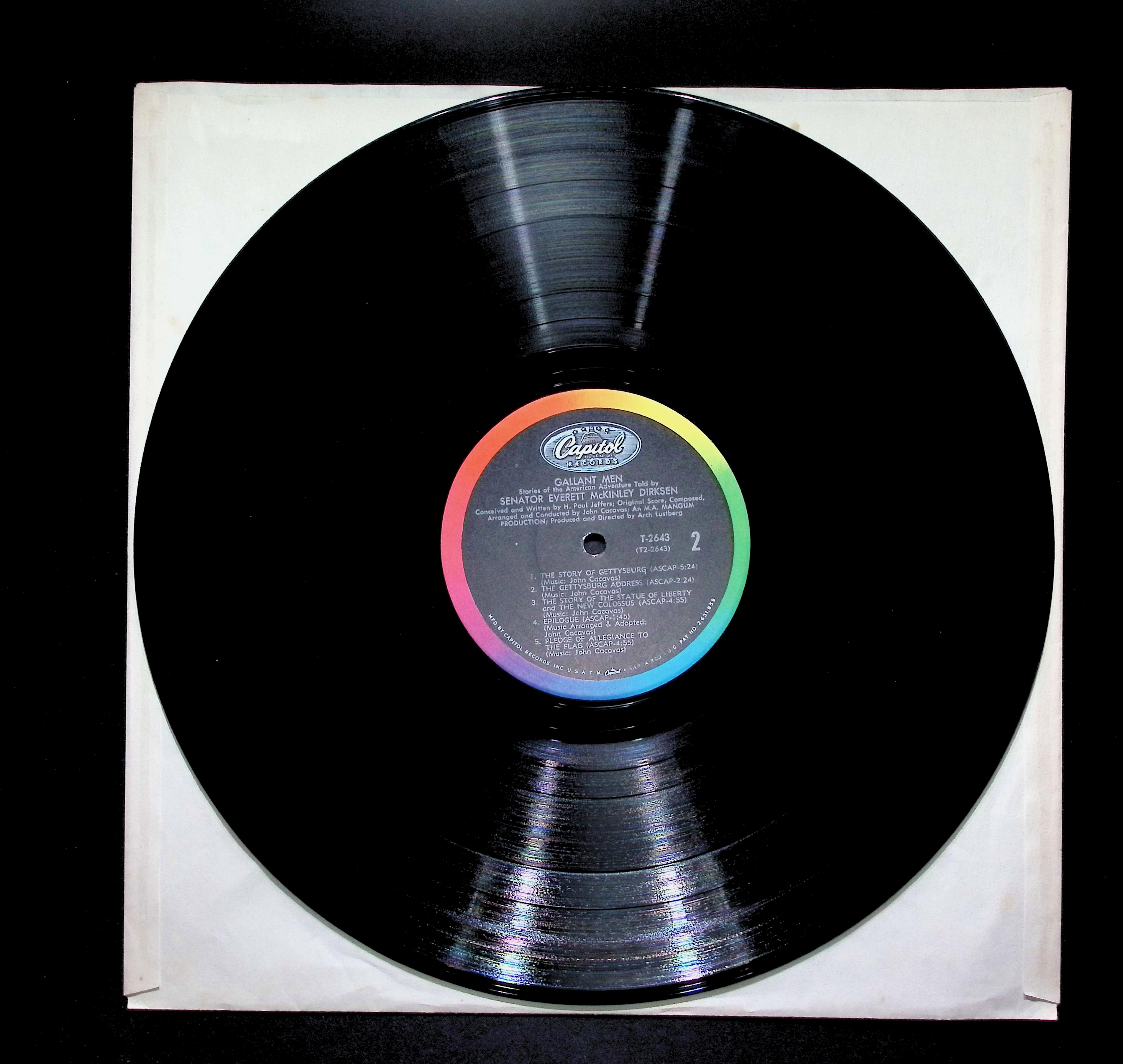 Everett Dirksen Gallant Men (Stories Of The American Adventure) 12" LP 1966 T 2643 Non-Music — image 3