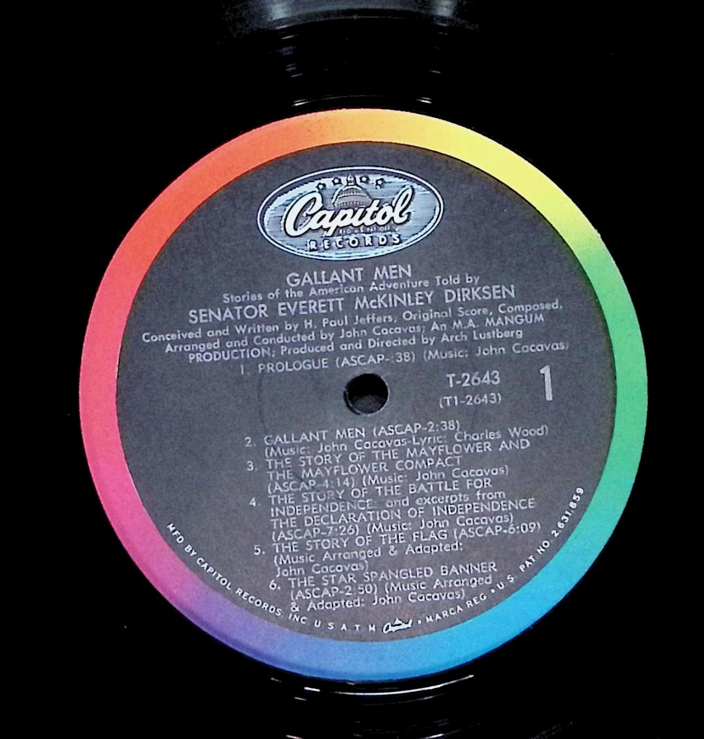 Everett Dirksen Gallant Men (Stories Of The American Adventure) 12" LP 1966 T 2643 Non-Music — image 4