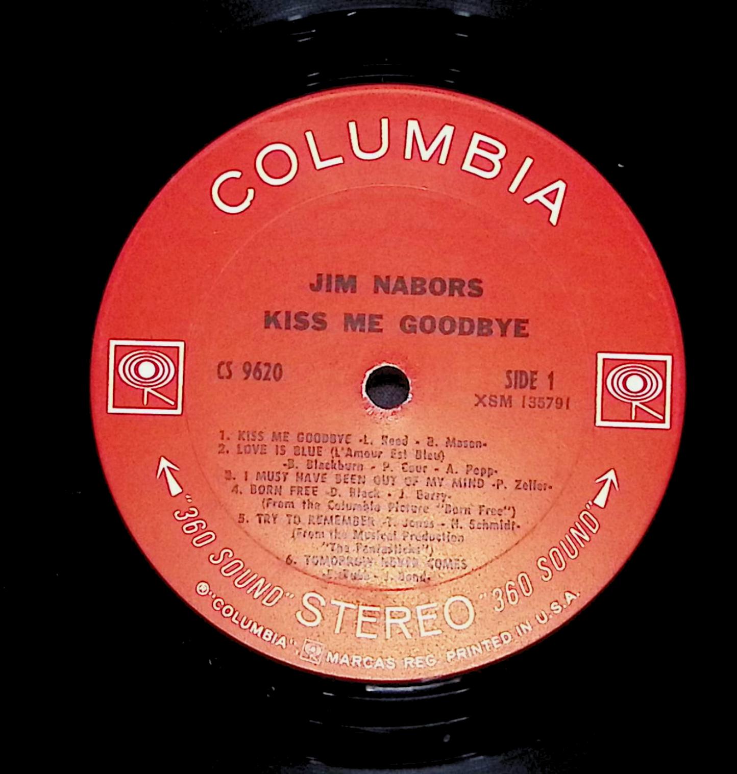 Jim Nabors Kiss Me Goodbye 12" LP 1968 CS 9620 Pop — image 4