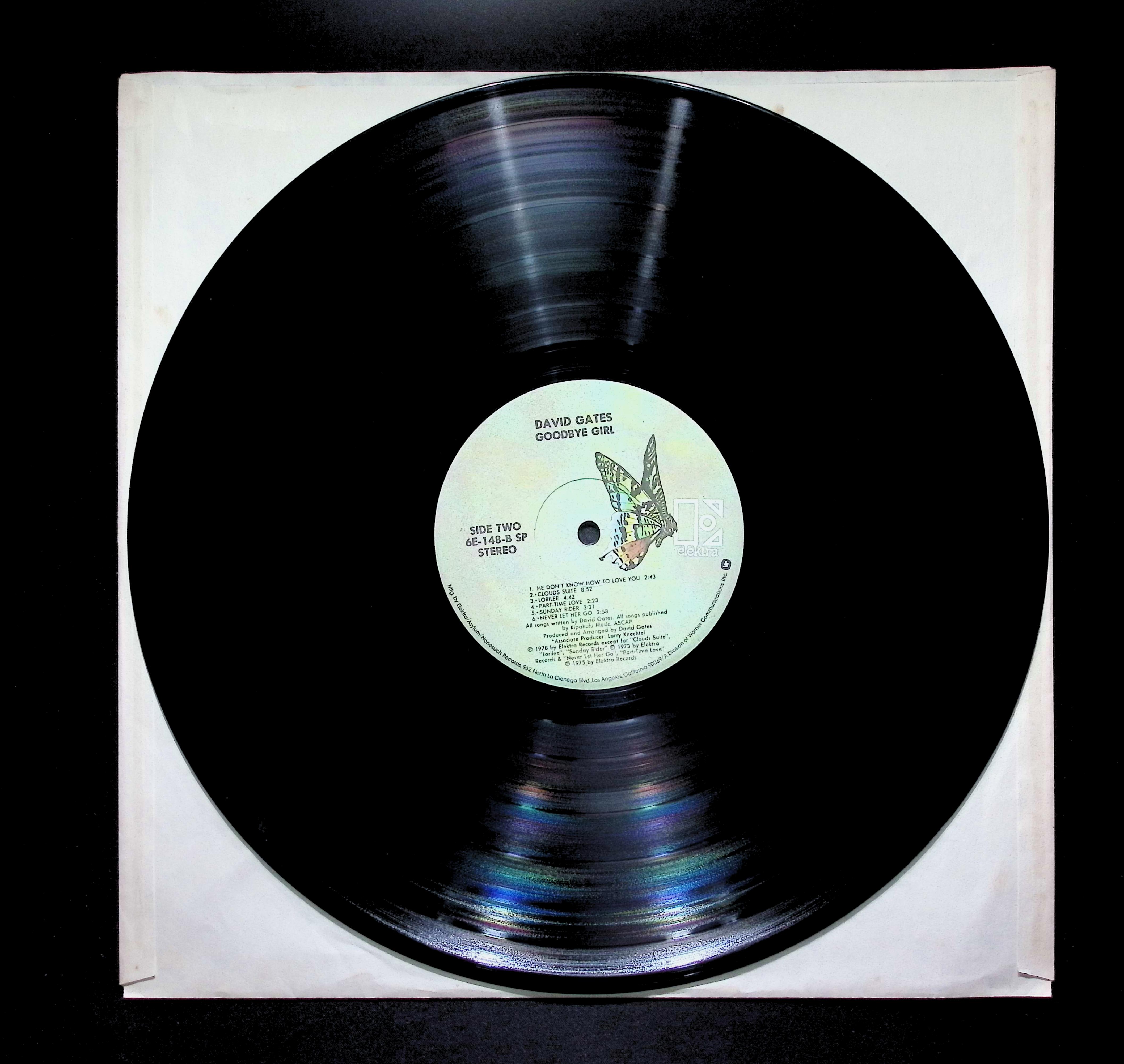 David Gates Goodbye Girl 12" LP 1978 6E 148 Rock — image 3