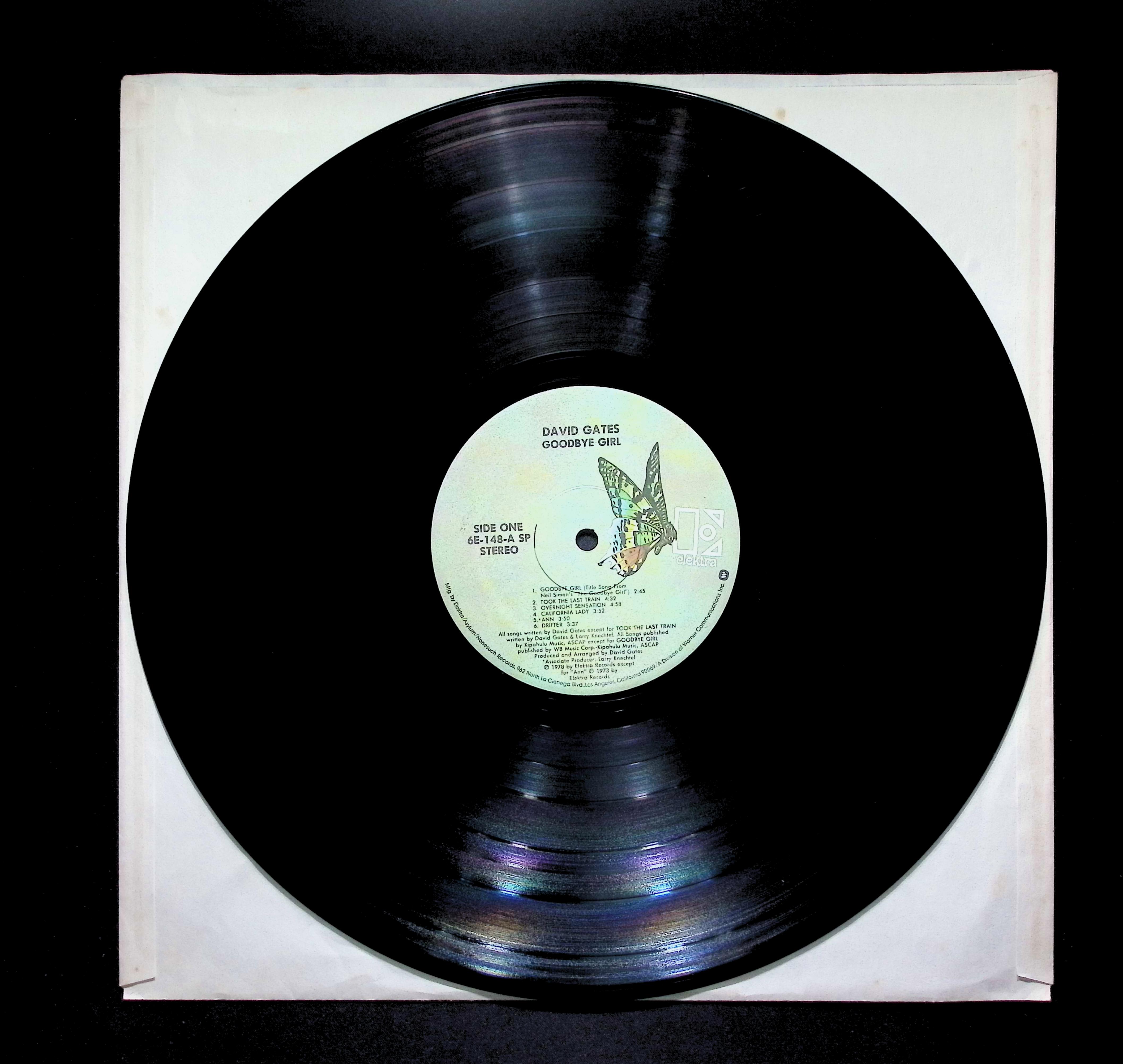 David Gates Goodbye Girl 12" LP 1978 6E 148 Rock — image 5