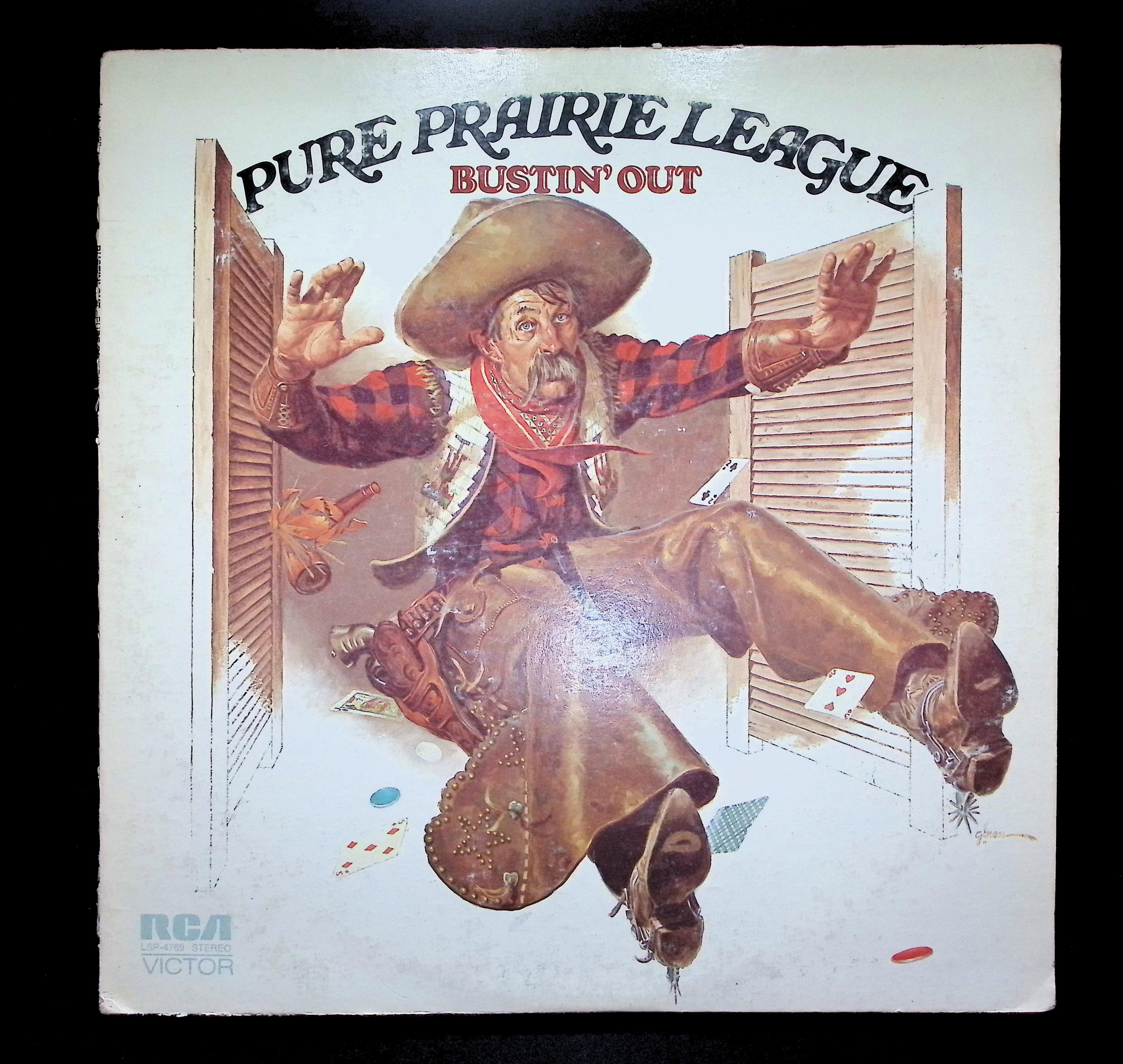 Pure Prairie League Bustin' Out 12" LP 1972 LSP-4769 Rock