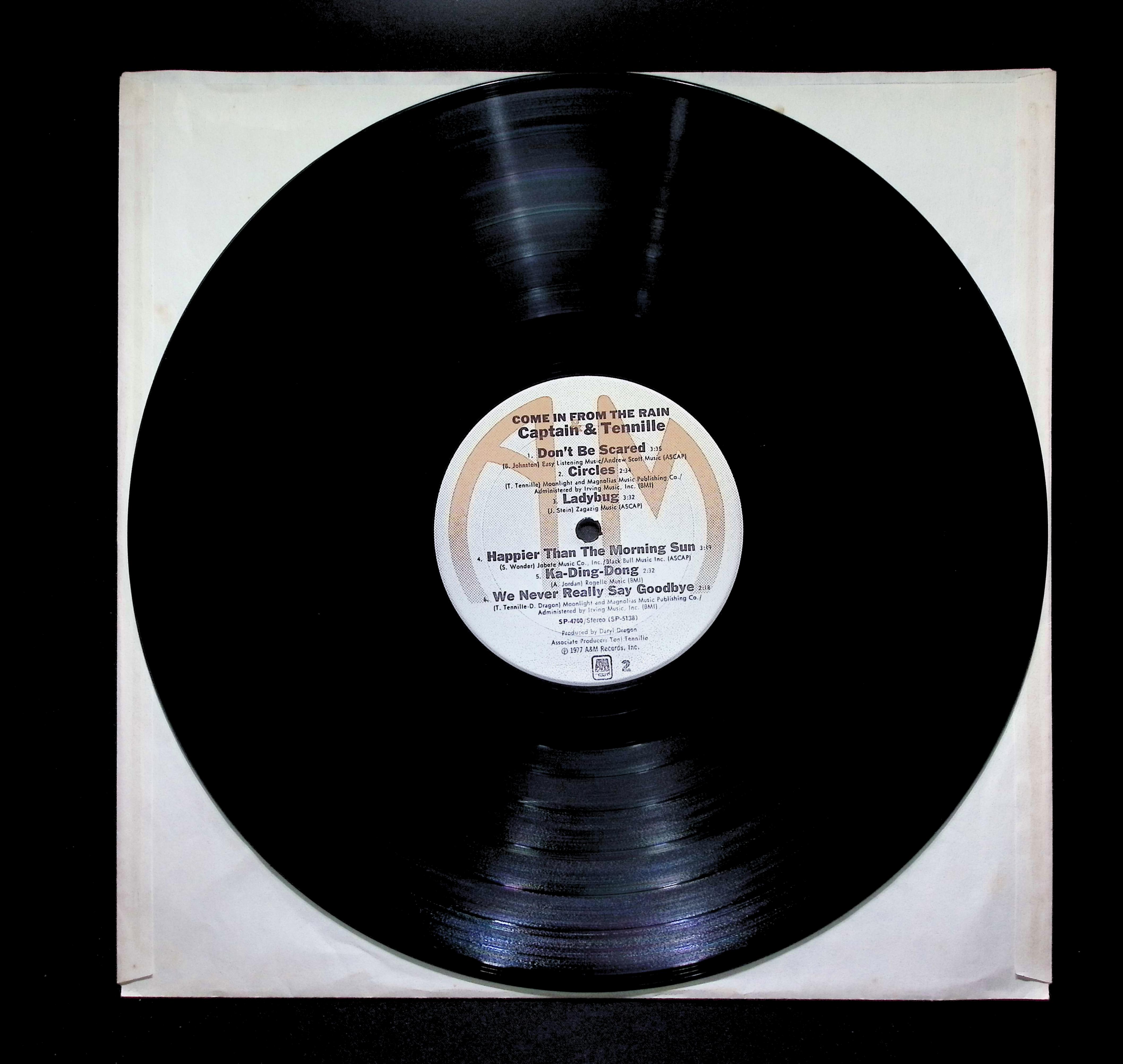 Captain And Tennille Come In From The Rain 12" LP 1977 SP-4700 Rock — image 3