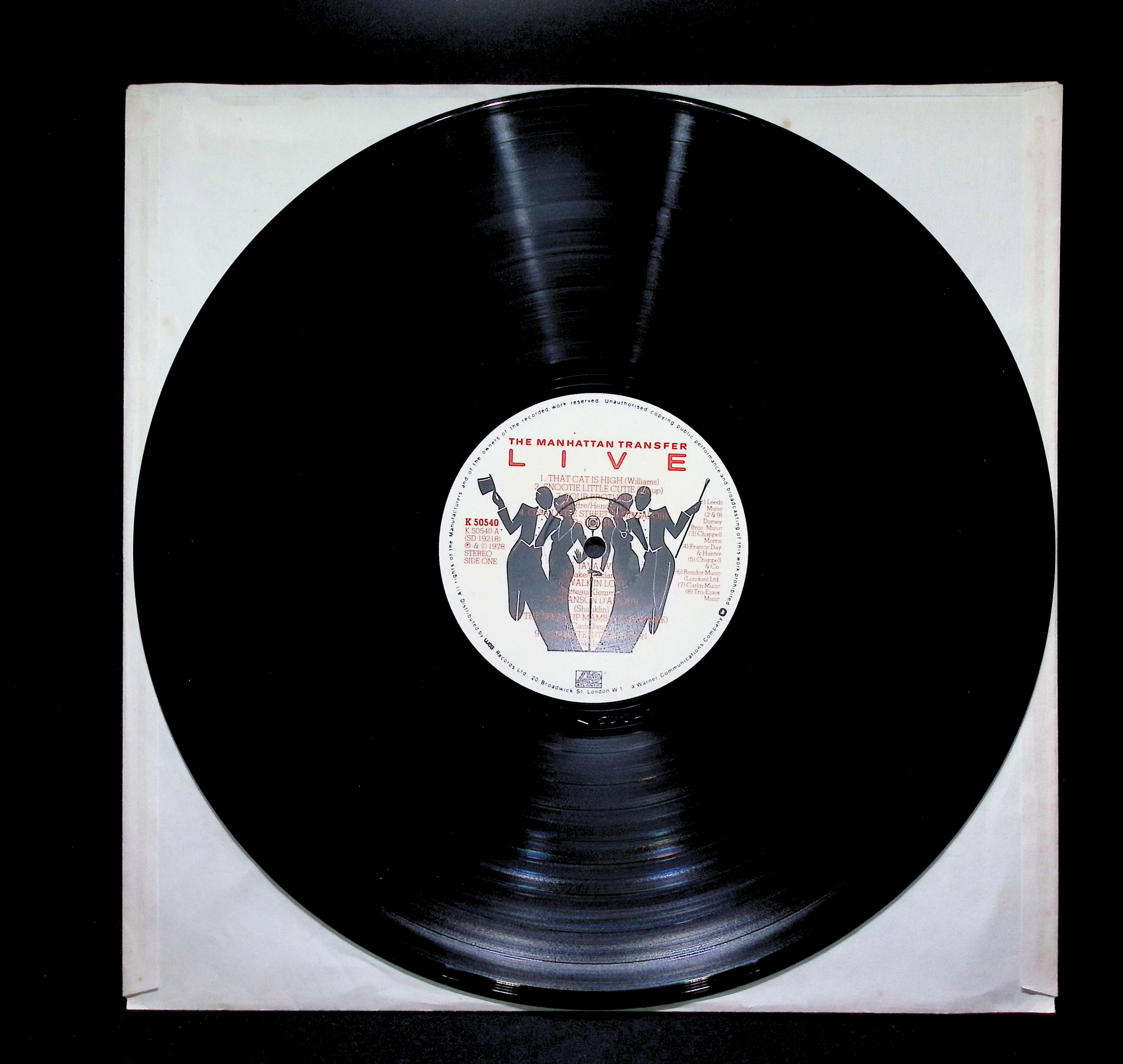 The Manhattan Transfer Live 12" LP 1978 K 50540 Jazz Vintage Vinyl Album — image 3