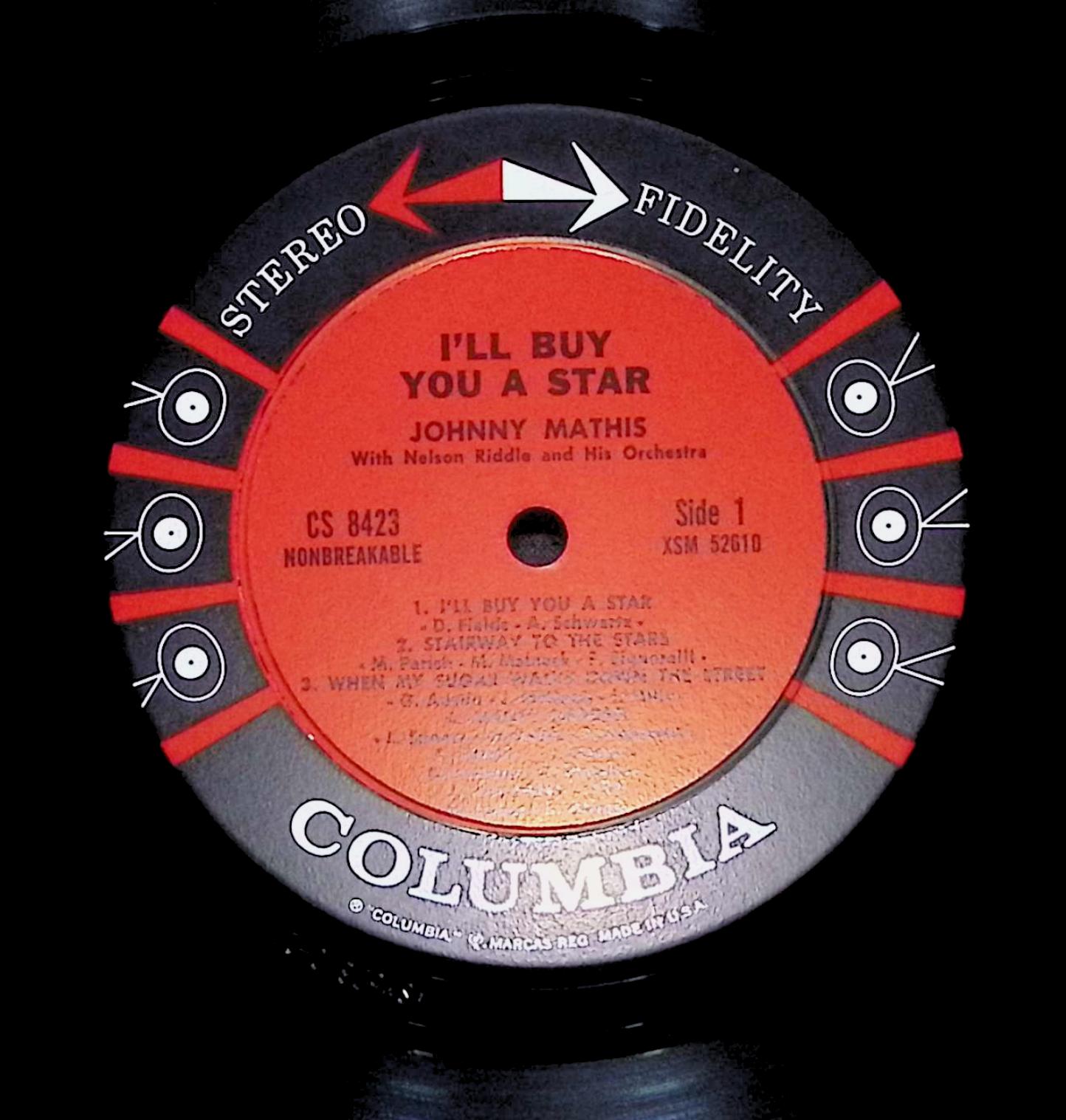 Johnny Mathis I'll Buy You A Star 12" LP 1961 CS 8423 Jazz — image 4