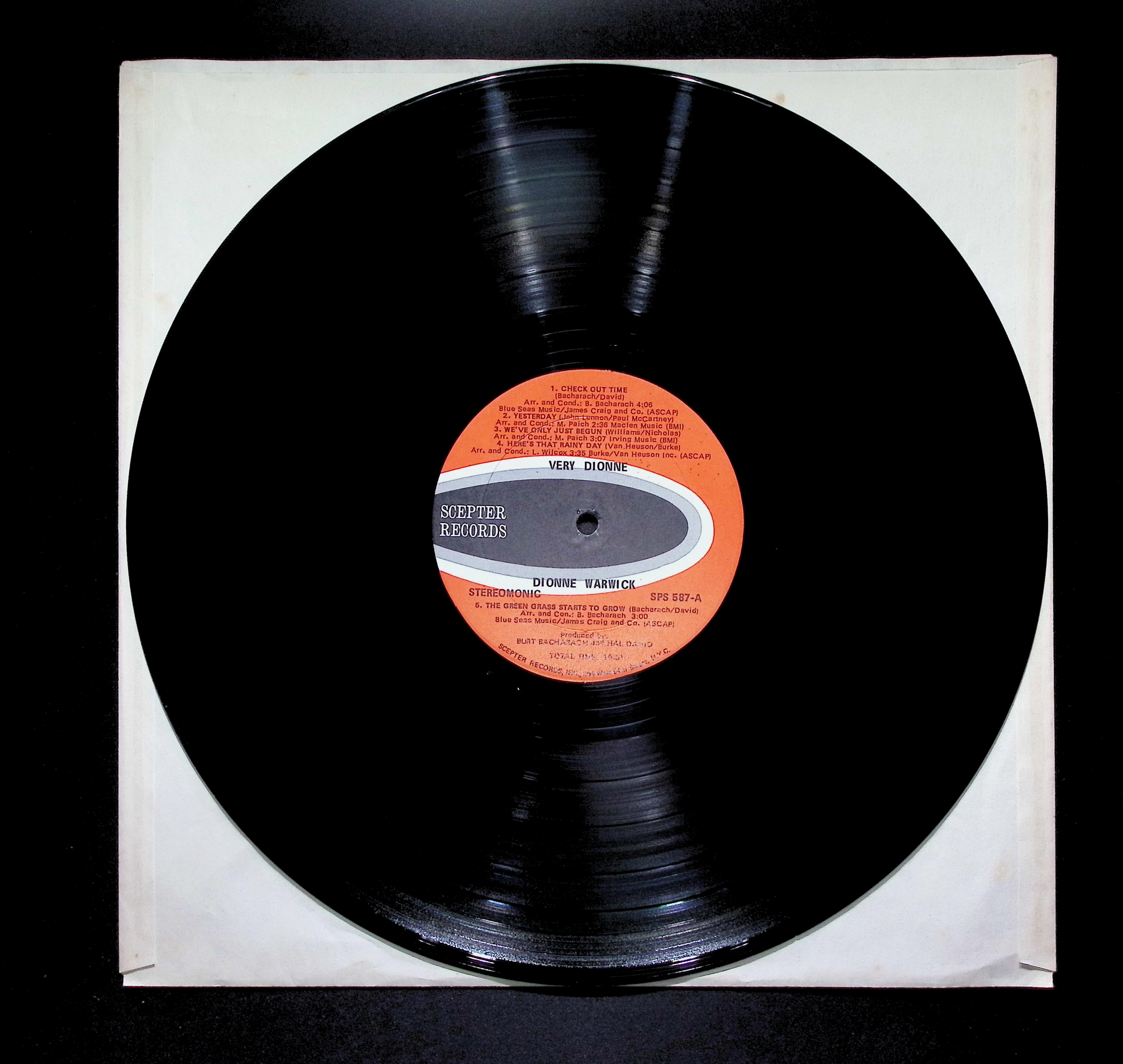 Dionne Warwick Very Dionne 12" LP 1975 SPS 587 Funk / Soul — image 5