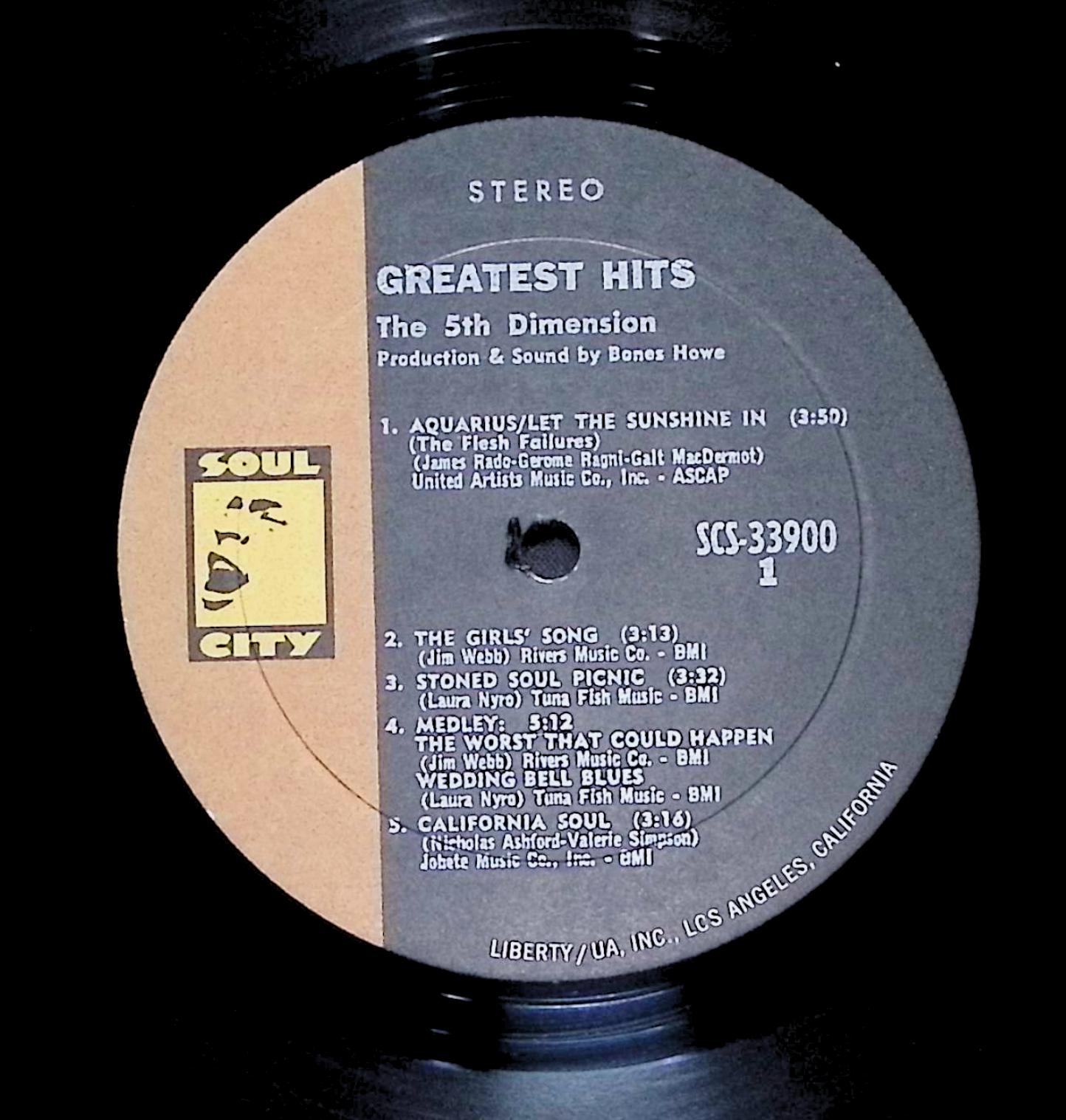 The Fifth Dimension Greatest Hits 12" LP 1970 SCS-33900 Rock — image 4