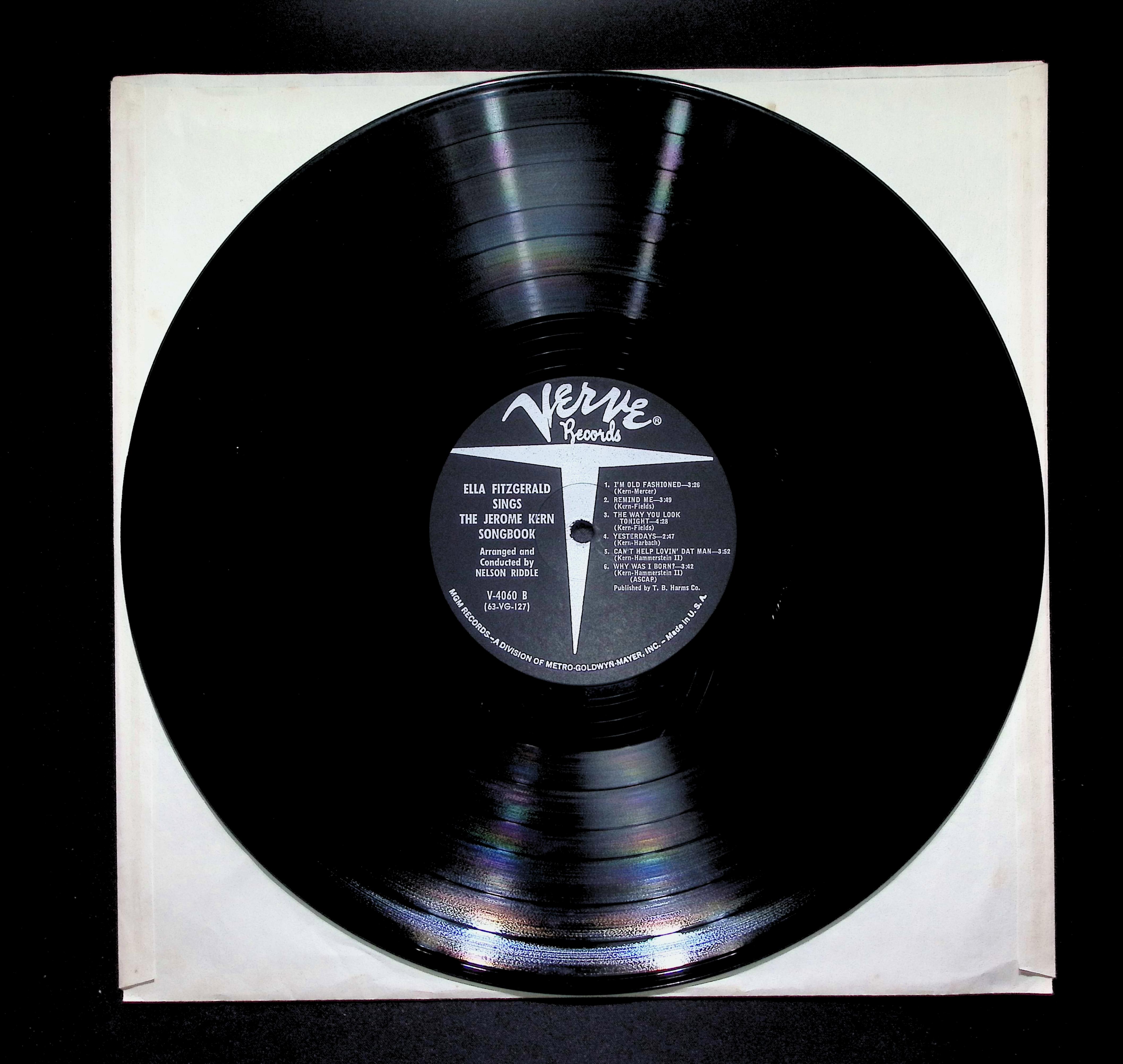 Ella Fitzgerald Ella Fitzgerald Sings The Jerome Kern Song Book 12" LP 1963 V-4060 Jazz — image 3