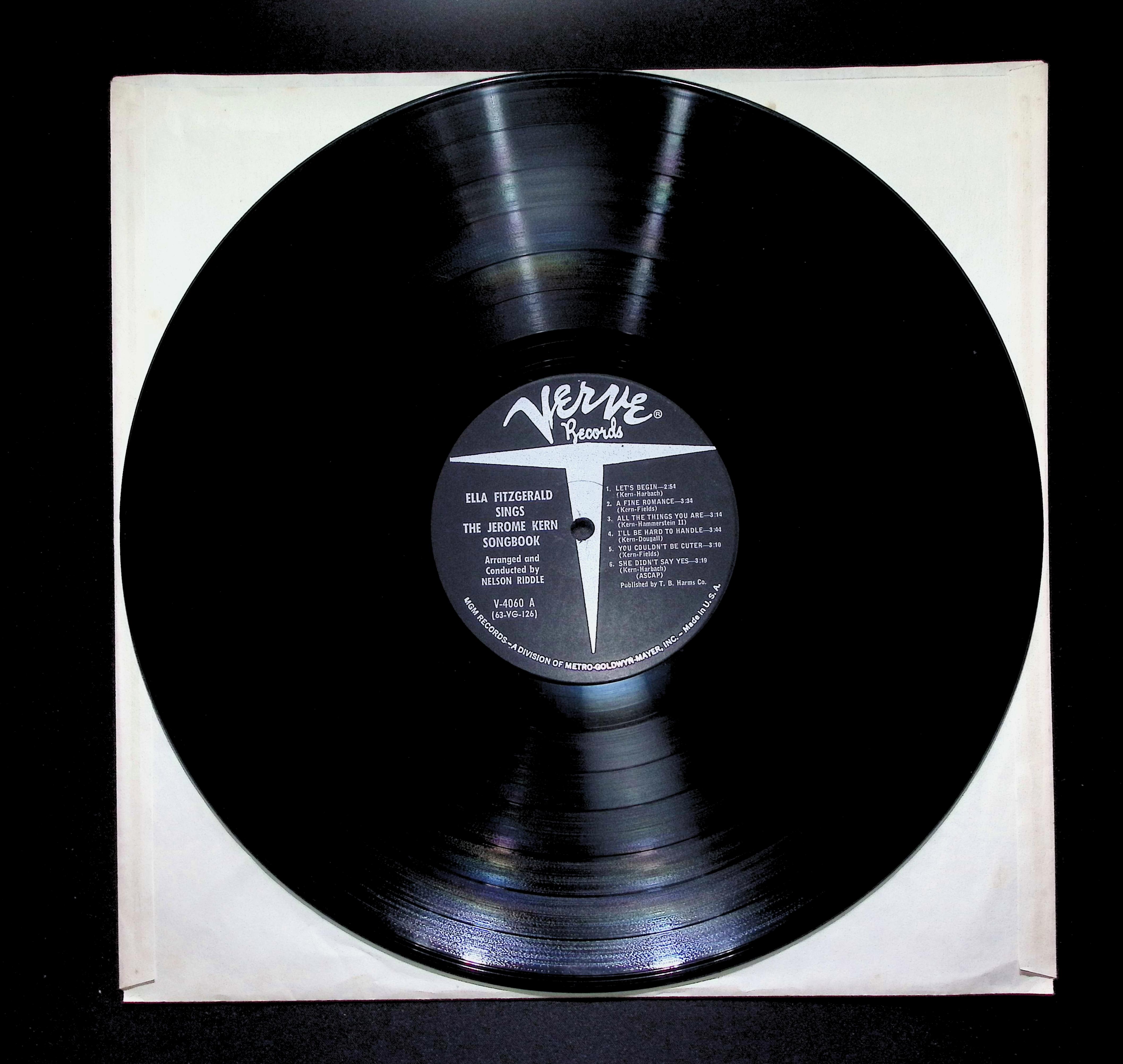 Ella Fitzgerald Ella Fitzgerald Sings The Jerome Kern Song Book 12" LP 1963 V-4060 Jazz — image 5