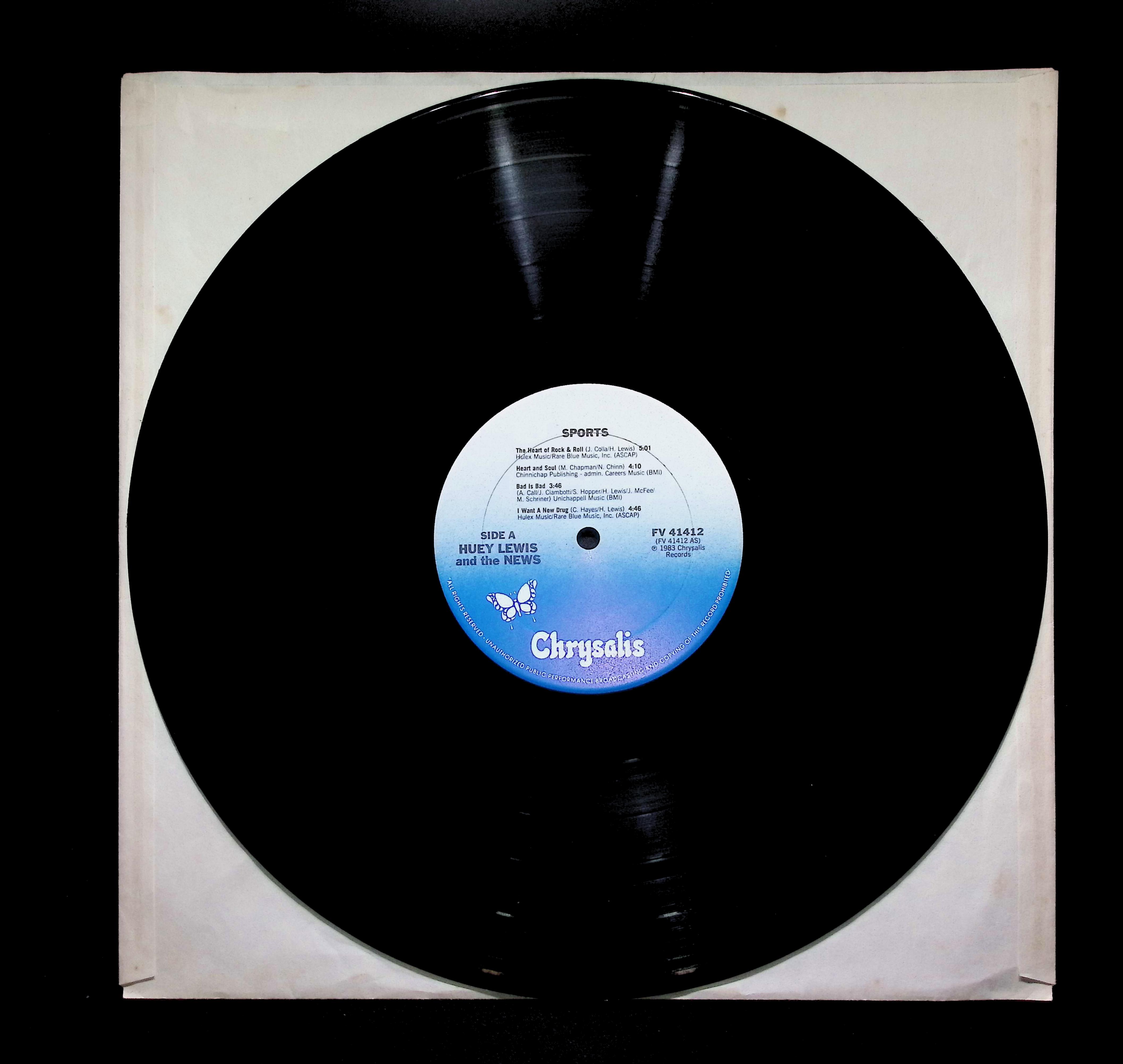 Huey Lewis & The News Sports 12" LP 1983 FV 41412 Rock — image 3