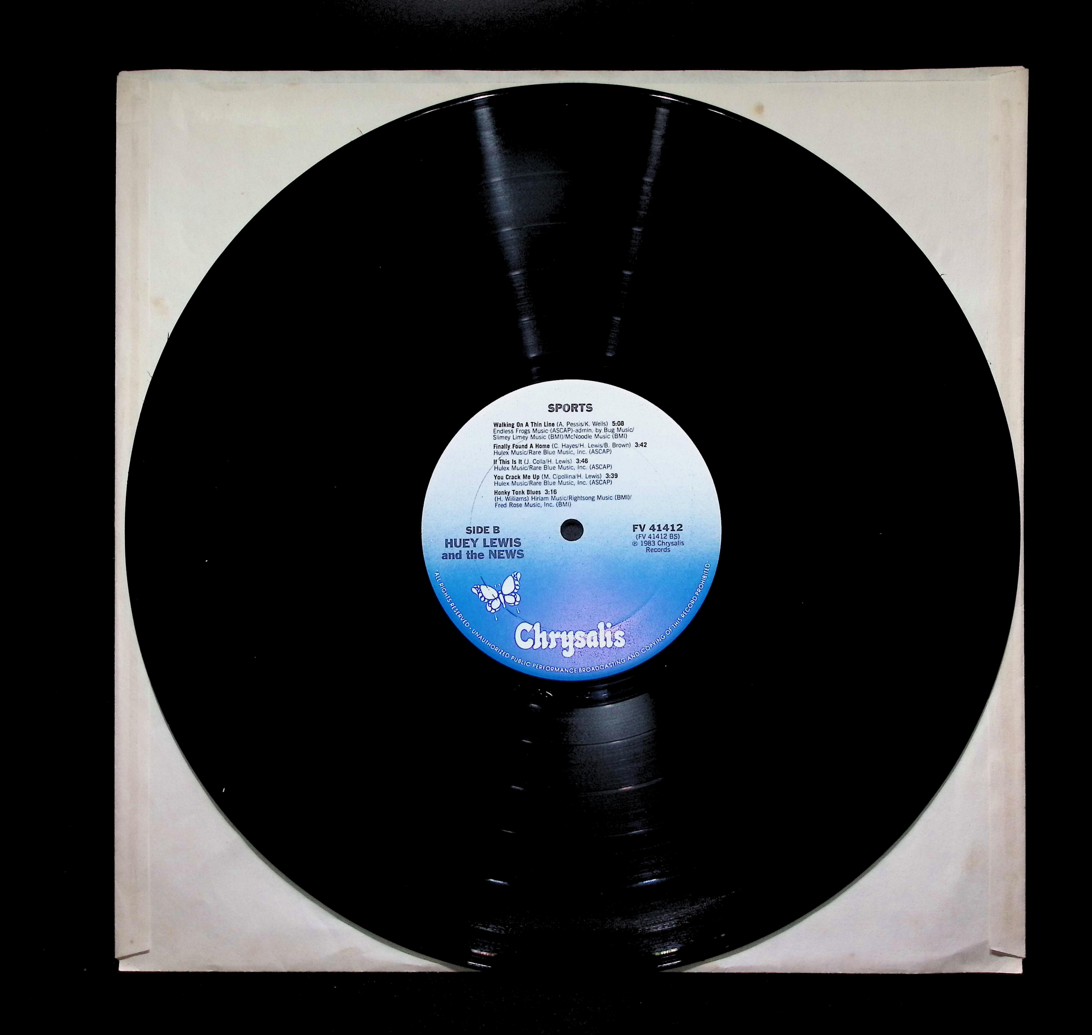 Huey Lewis & The News Sports 12" LP 1983 FV 41412 Rock — image 5