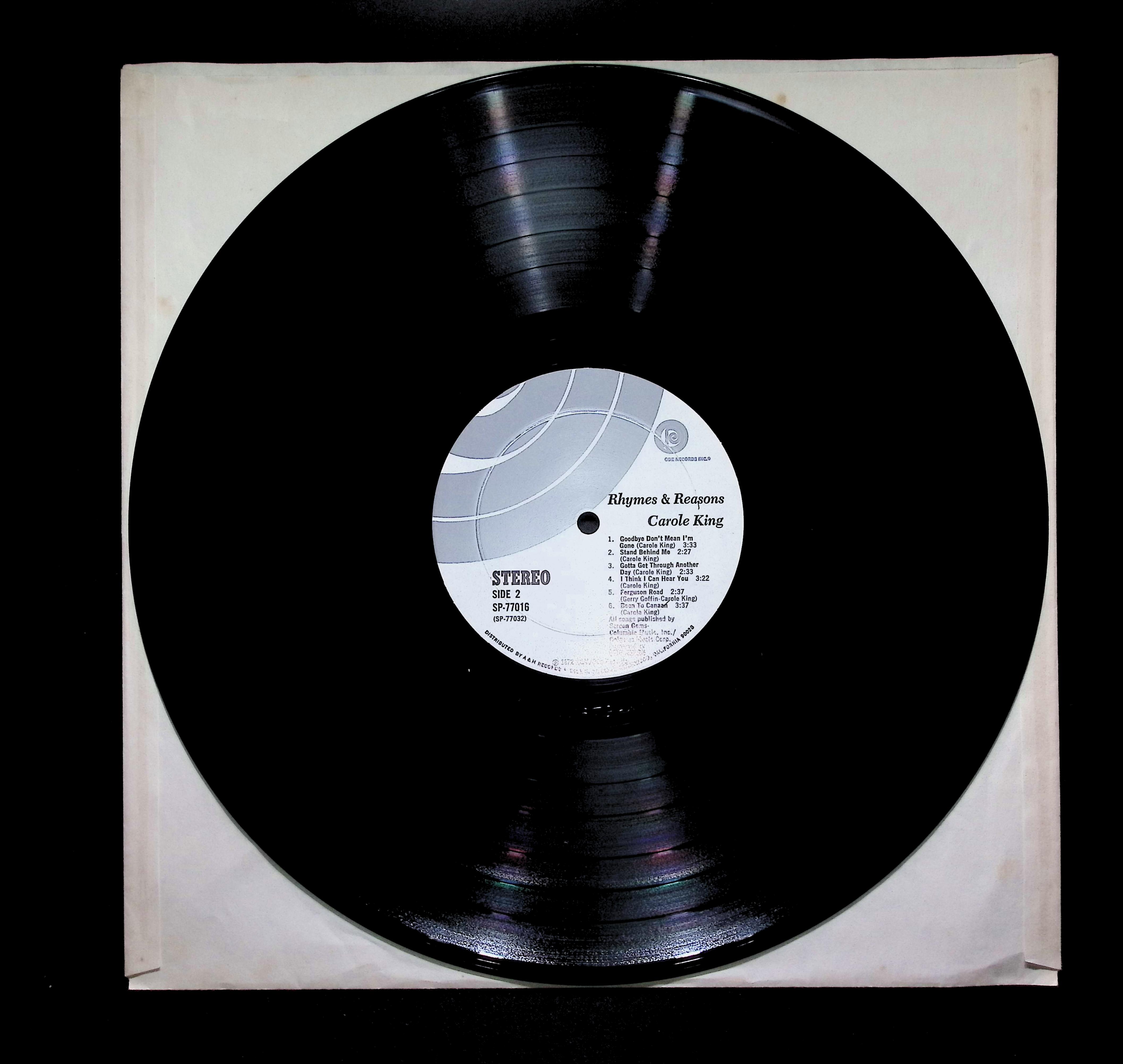 Carole King Rhymes & Reasons 12" LP 1972 SP-77016 Rock — image 3