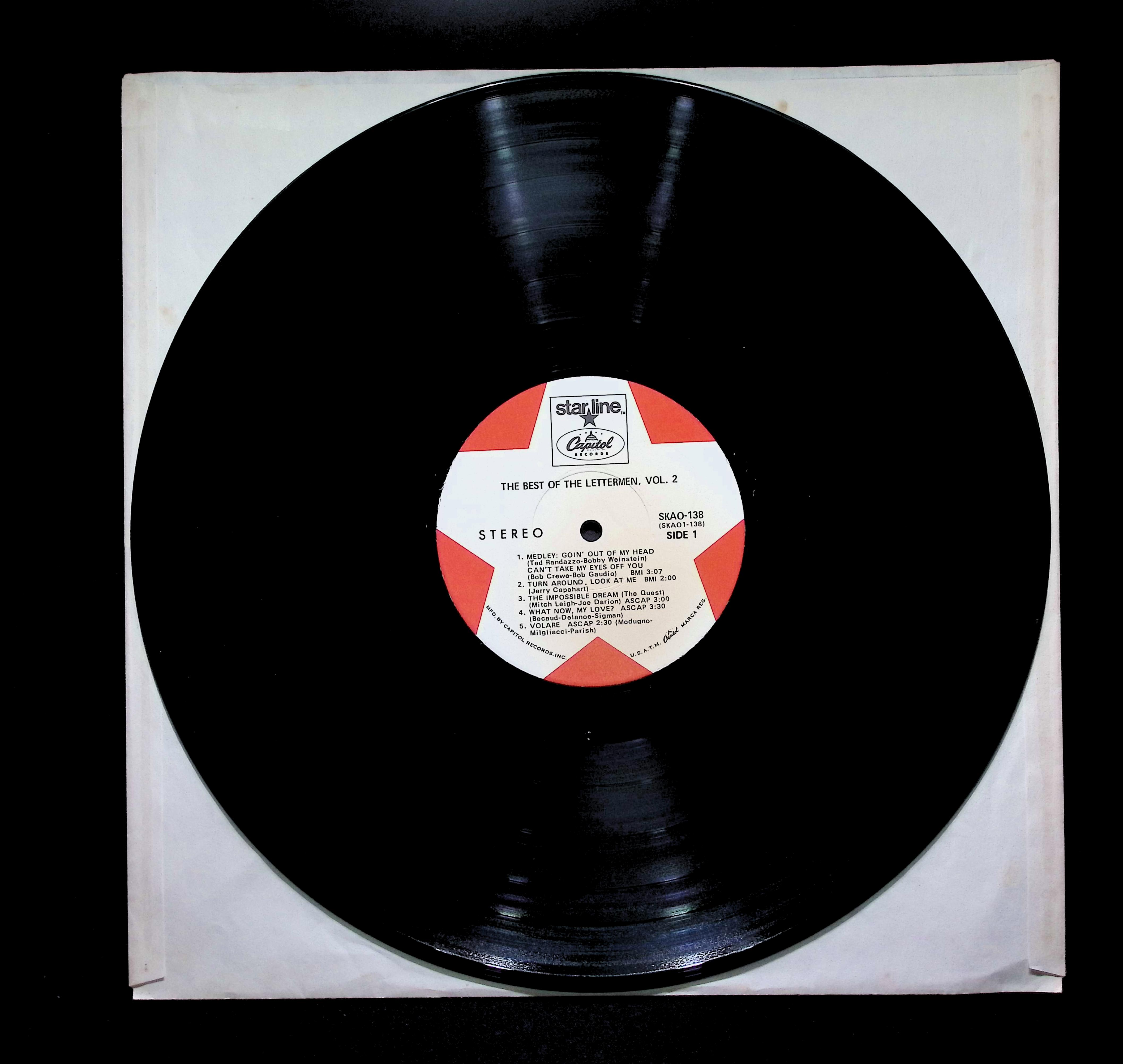 The Lettermen The Best Of The Lettermen Vol. 2 12" LP 1969 SKAO 138 Pop — image 3