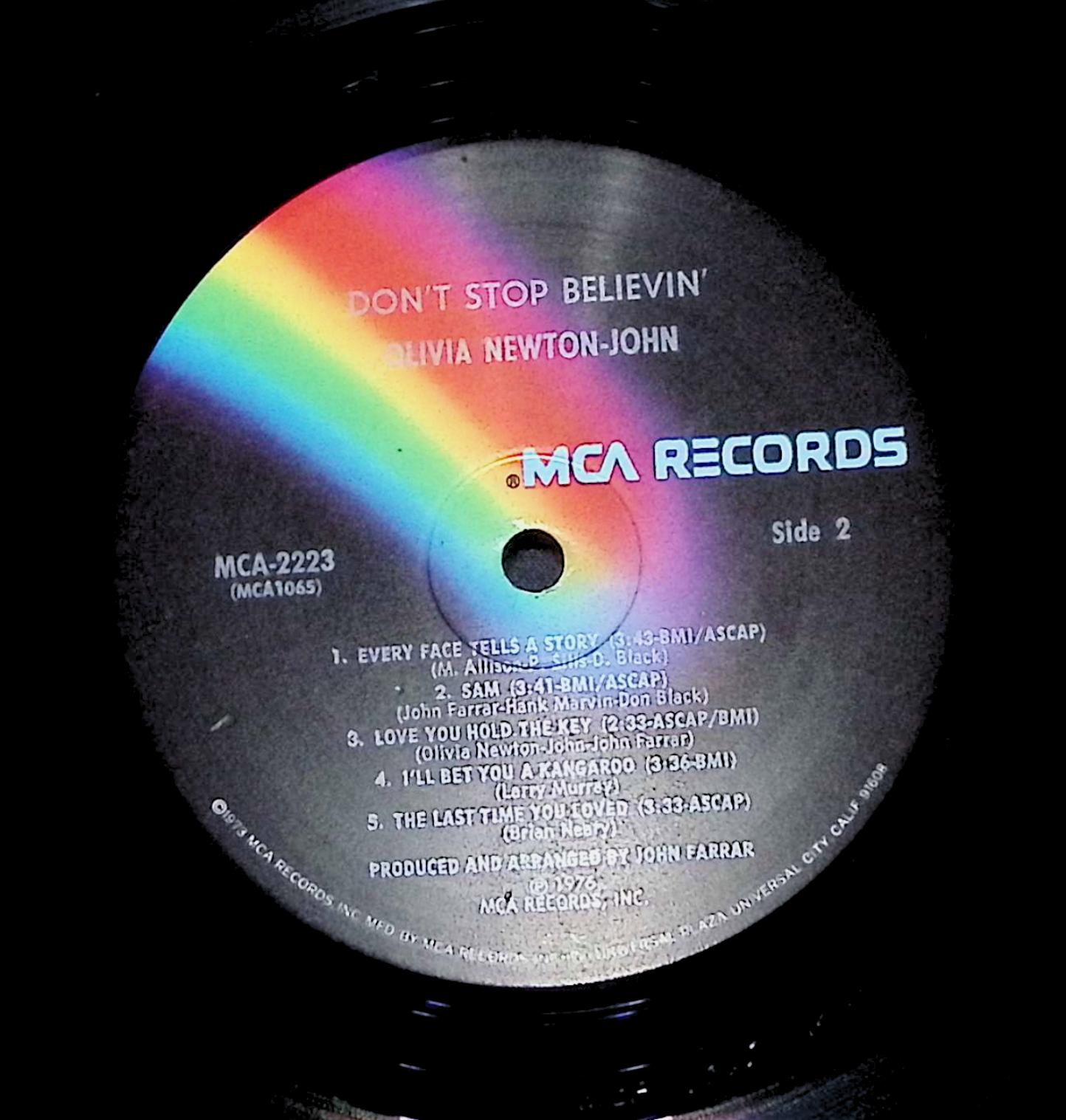 Olivia Newton-John Don't Stop Believin' 12" LP 1976 MCA-2223 Rock — image 2