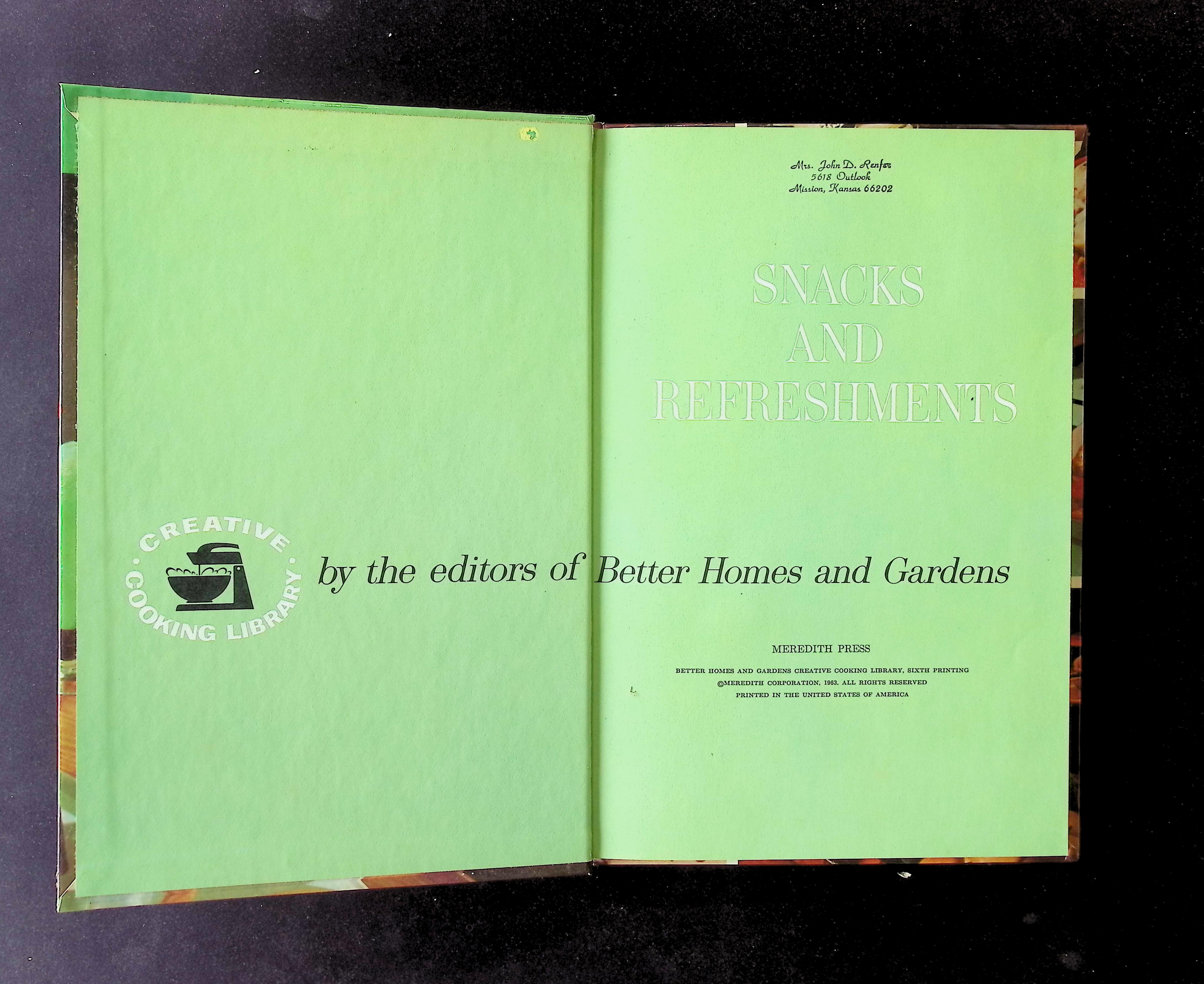 Better Homes & Gardens Creative Cooking Library: Snacks and Refreshments — image 2