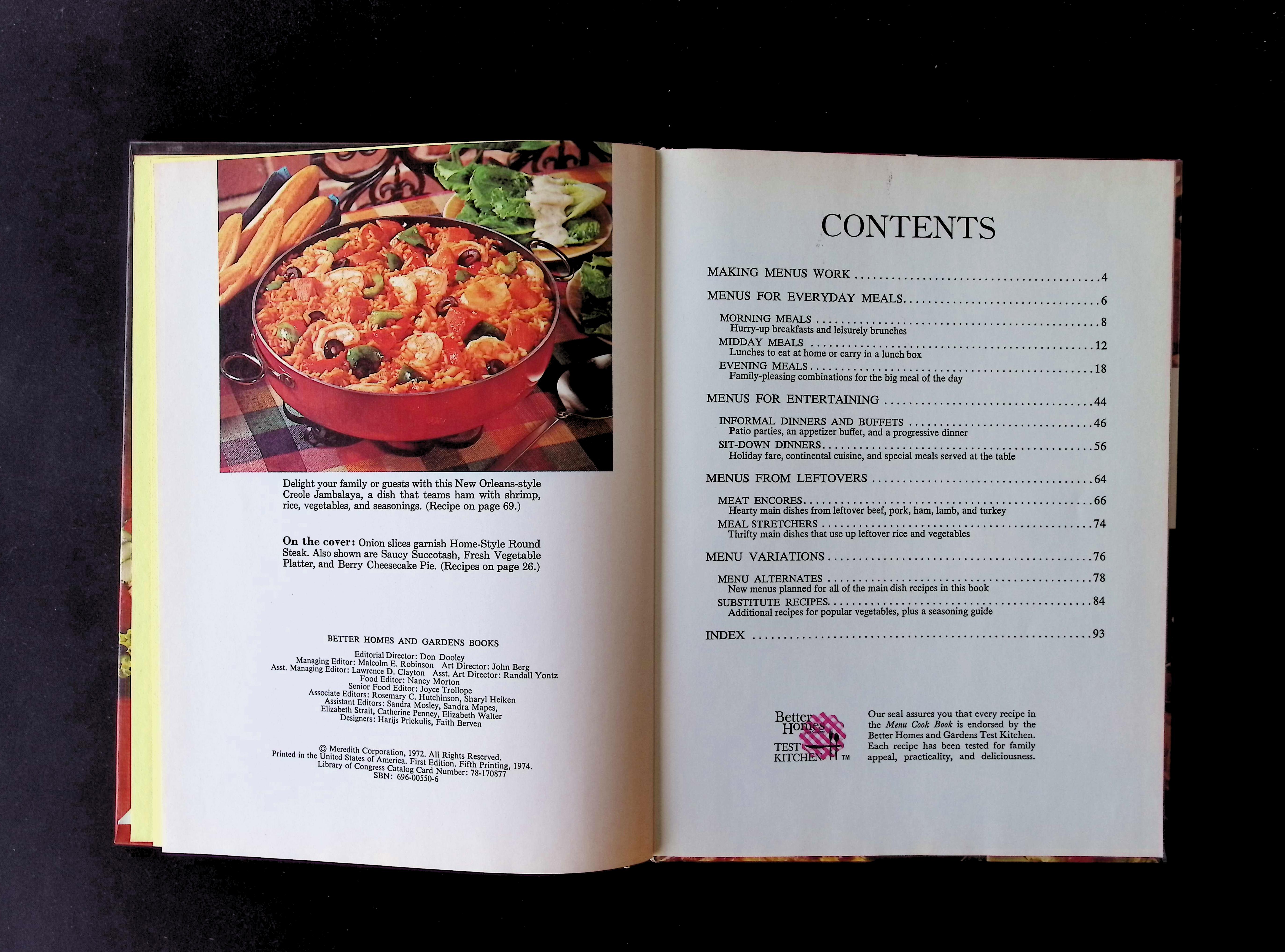 Better Homes and Gardens Menu Cook Book — image 2