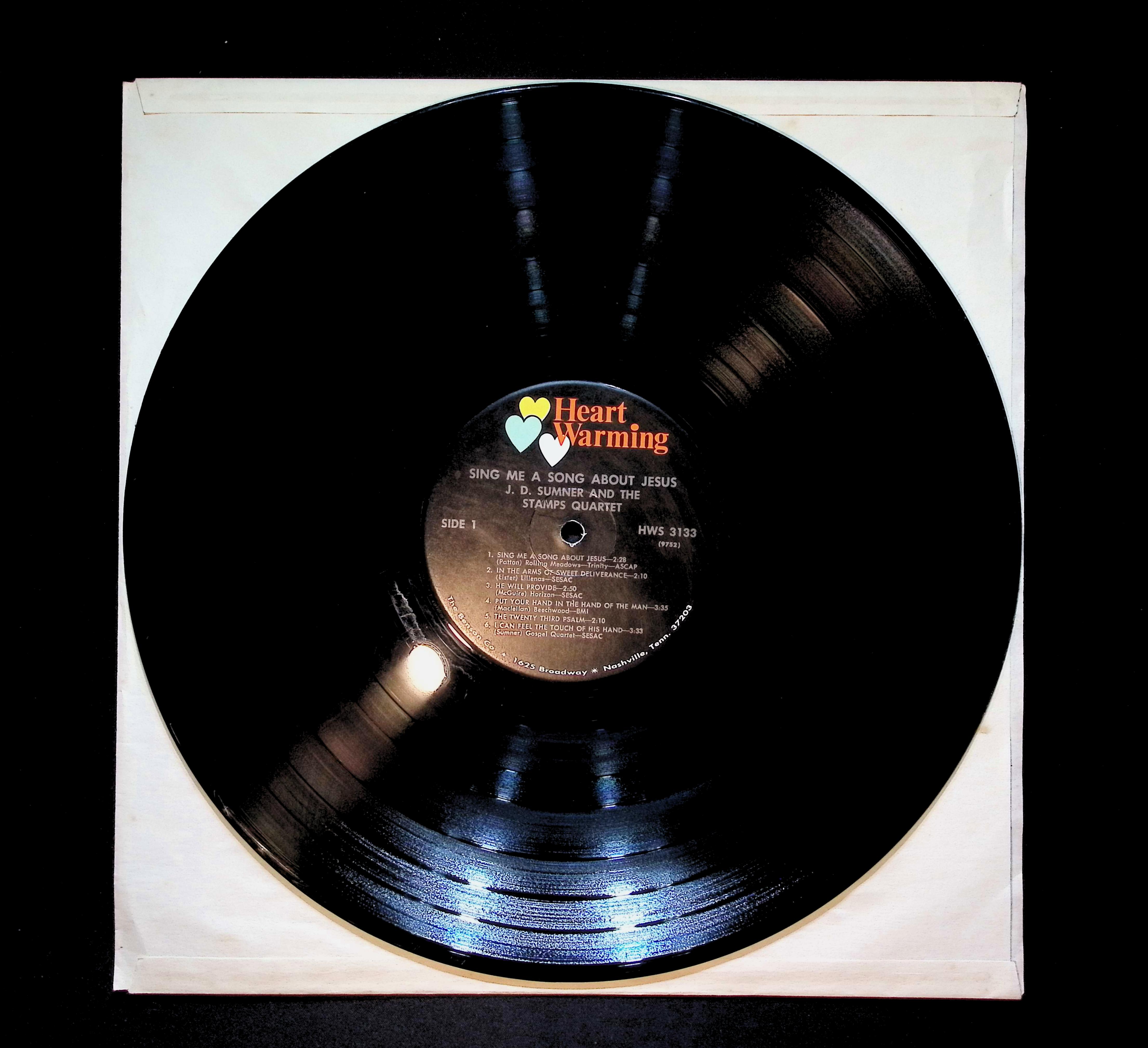 J.D. Sumner & The Stamps The Touch Of His Hand 12" LP 1971 HWS 3133 Folk, World, & Country — image 5