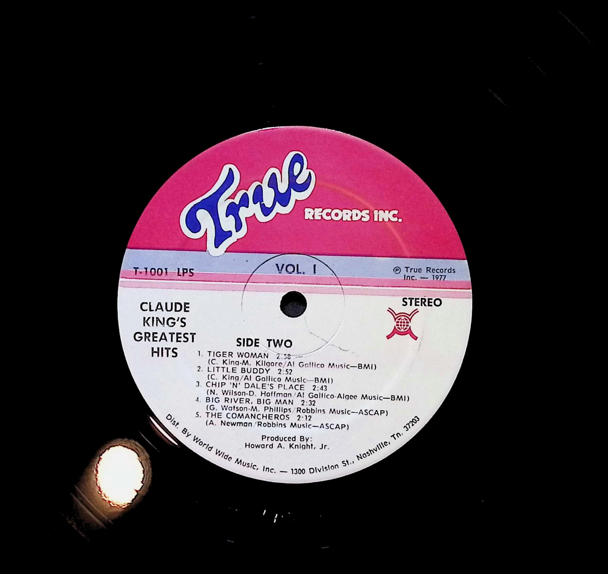 Claude King (2) Claude King's Greatest Hits 12" LP Unknown T 1001 LPS Folk, World, & Country — image 2