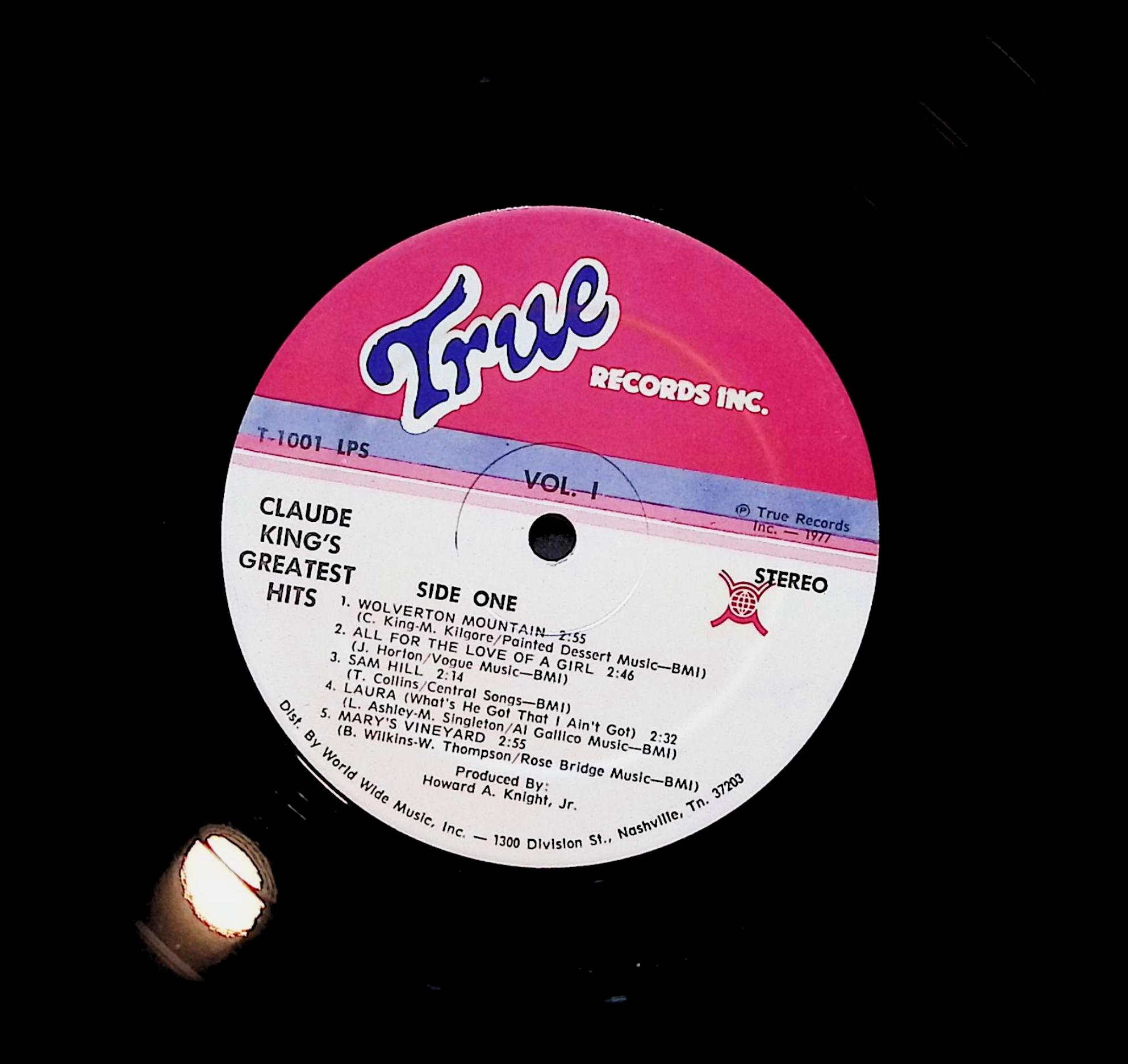 Claude King (2) Claude King's Greatest Hits 12" LP Unknown T 1001 LPS Folk, World, & Country — image 4