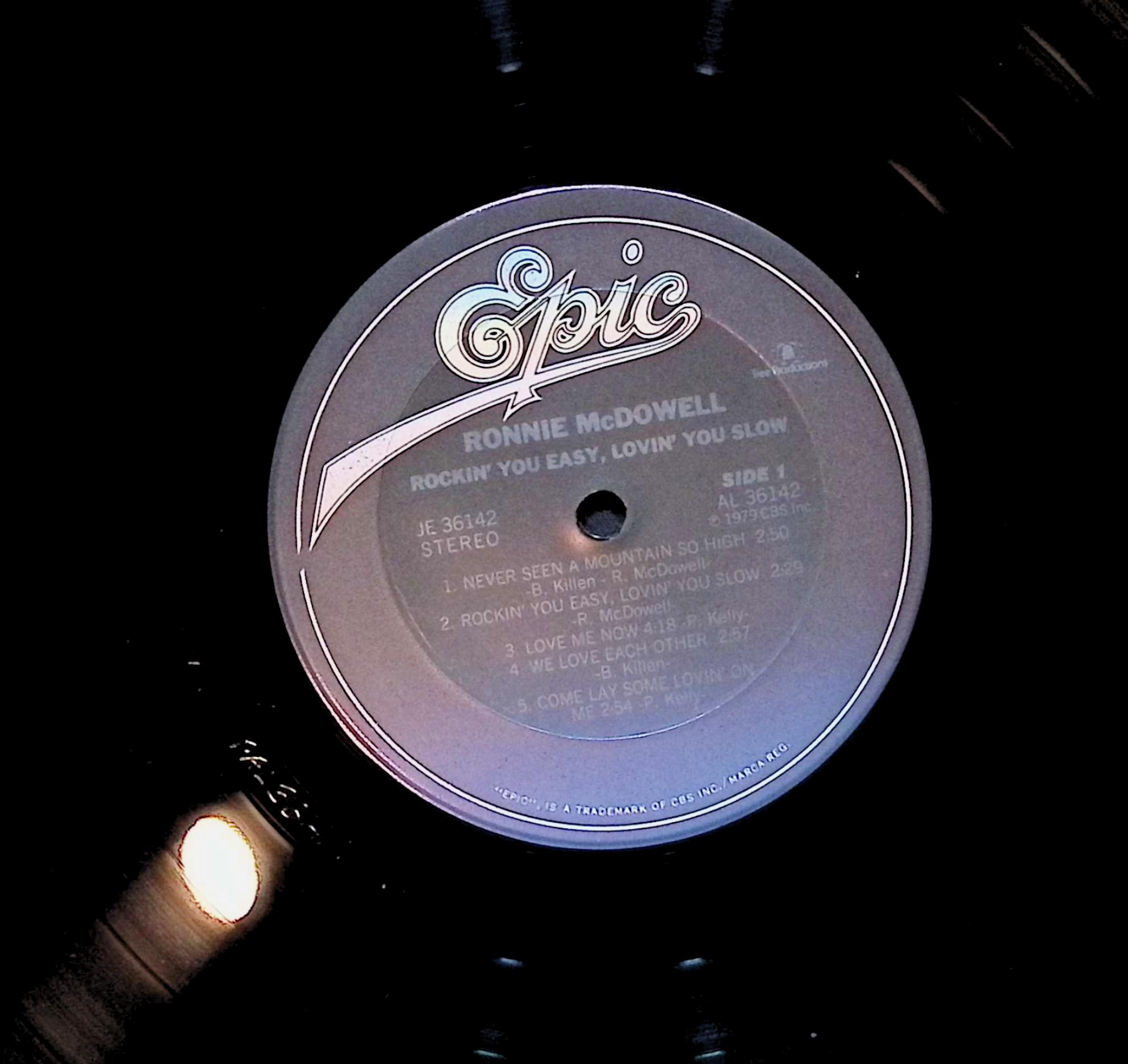 Ronnie McDowell Rockin' You Easy, Lovin' You Slow 12" LP 1979 JE 36142 Folk, World, & Country — image 4