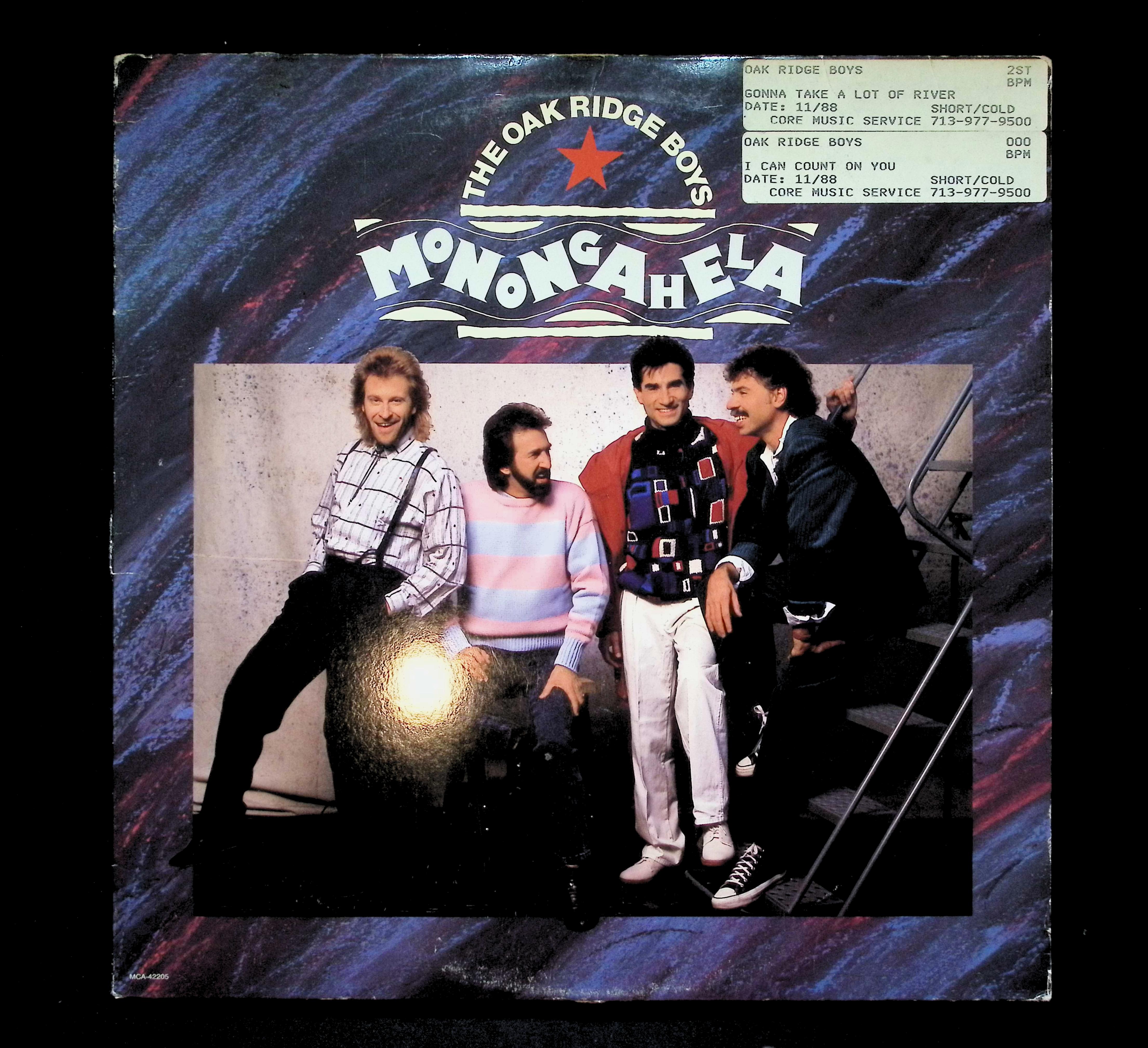 The Oak Ridge Boys Monongahela 12" LP 1988 MCA-42205 Folk, World, & Country