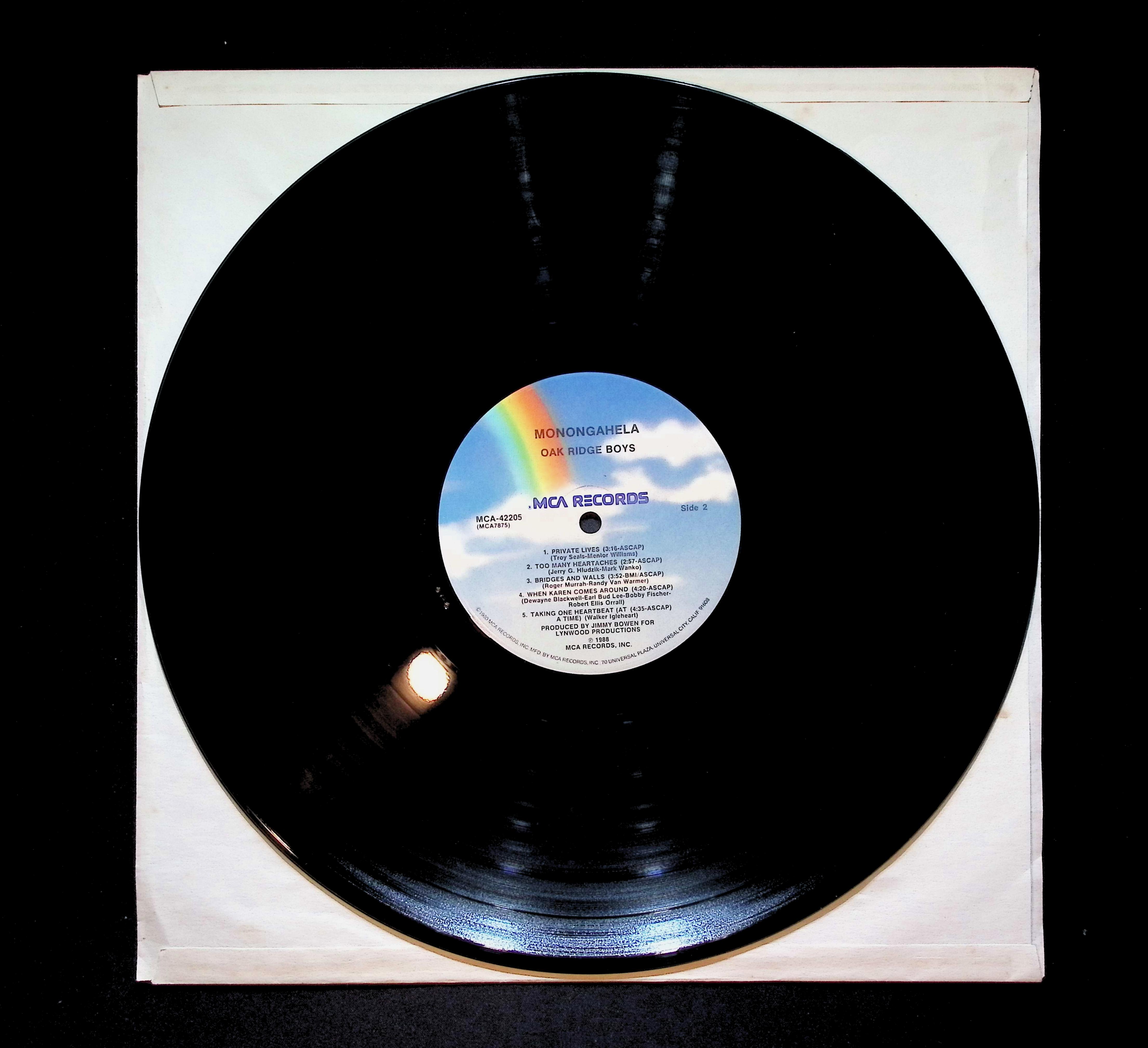 The Oak Ridge Boys Monongahela 12" LP 1988 MCA-42205 Folk, World, & Country — image 3