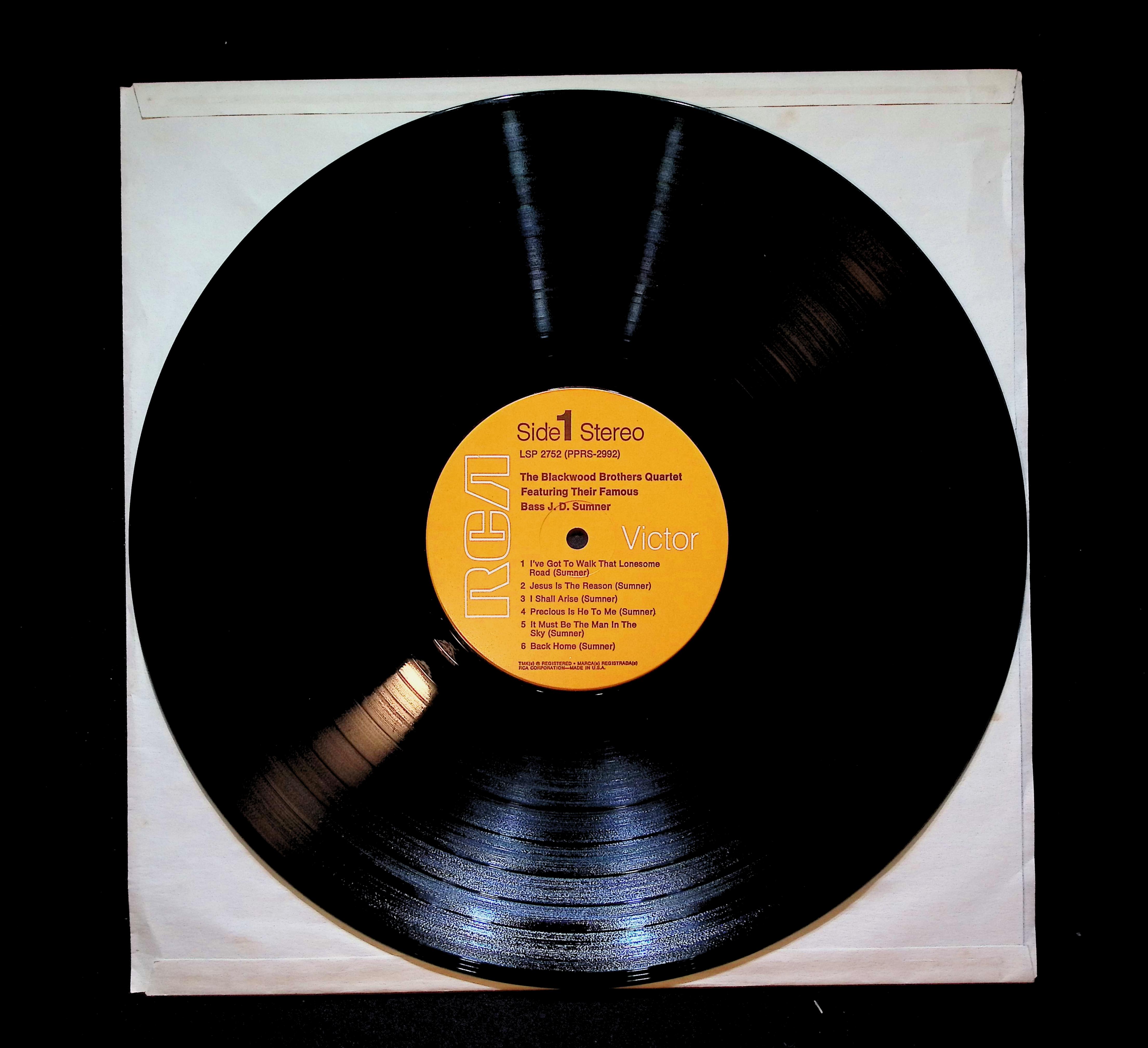 The Blackwood Brothers Quartet The Blackwood Brothers Quartet 12" LP 1963 LSP-2752 Folk, World, & Country — image 3