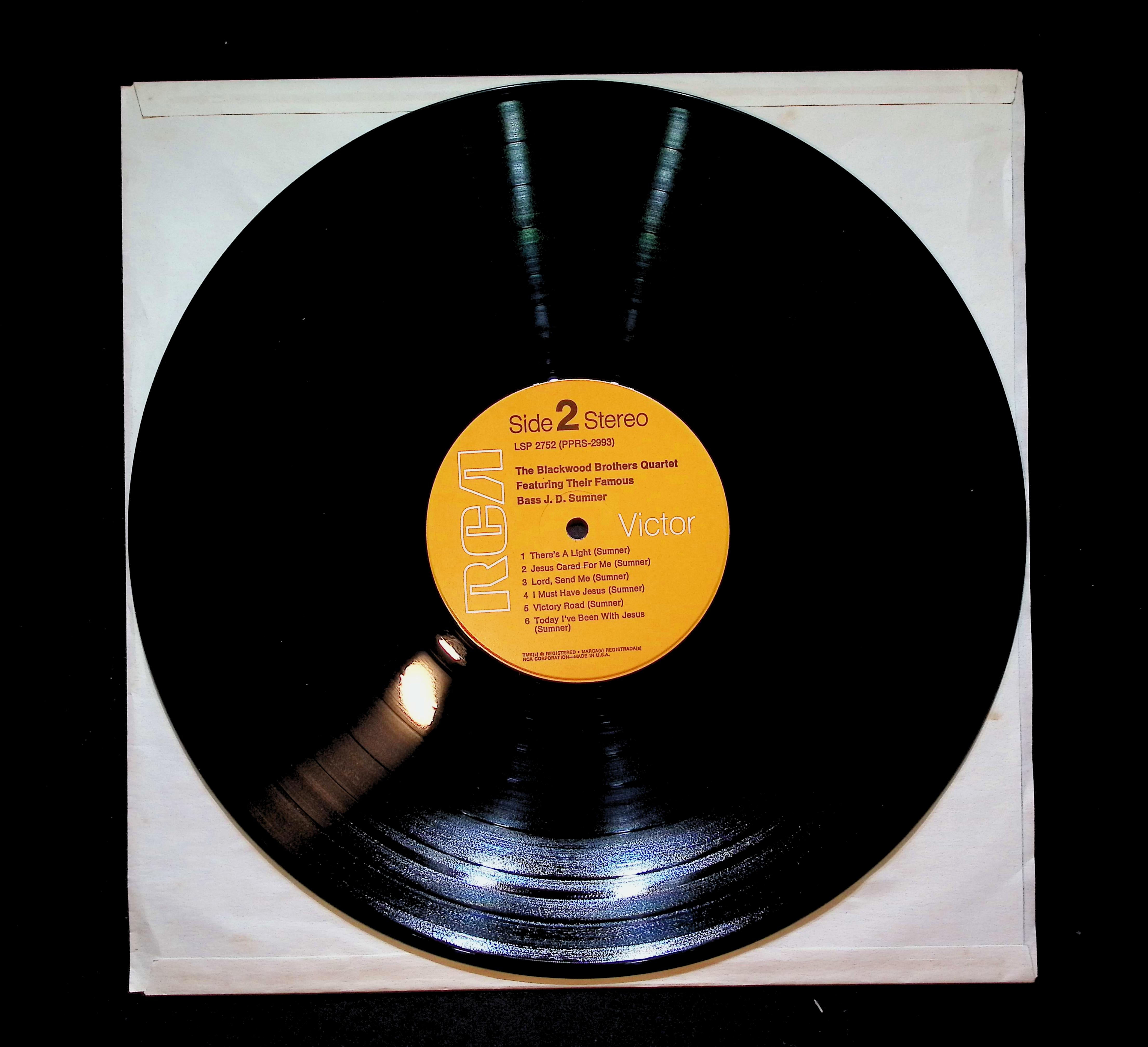 The Blackwood Brothers Quartet The Blackwood Brothers Quartet 12" LP 1963 LSP-2752 Folk, World, & Country — image 5